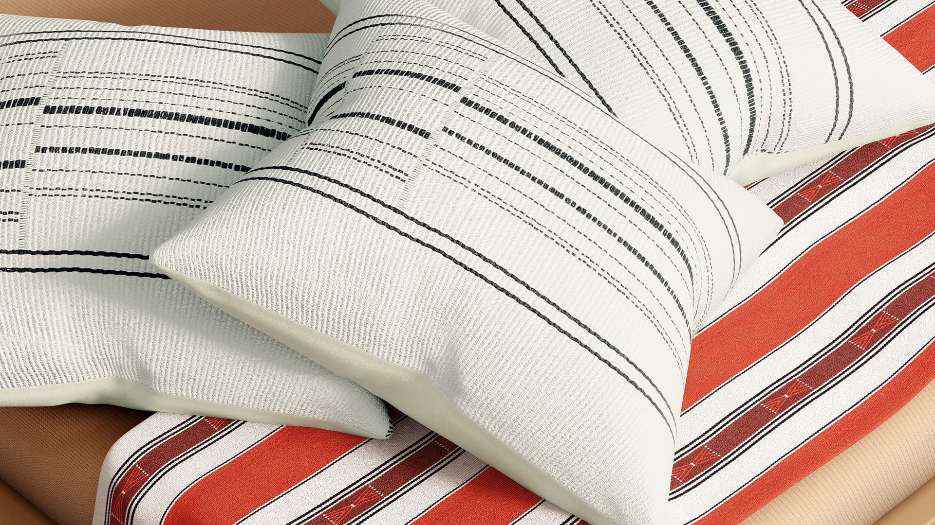 Traditional Naga Design-Handloom woven (Traditional loin loom) Cotton Cushion Cover
