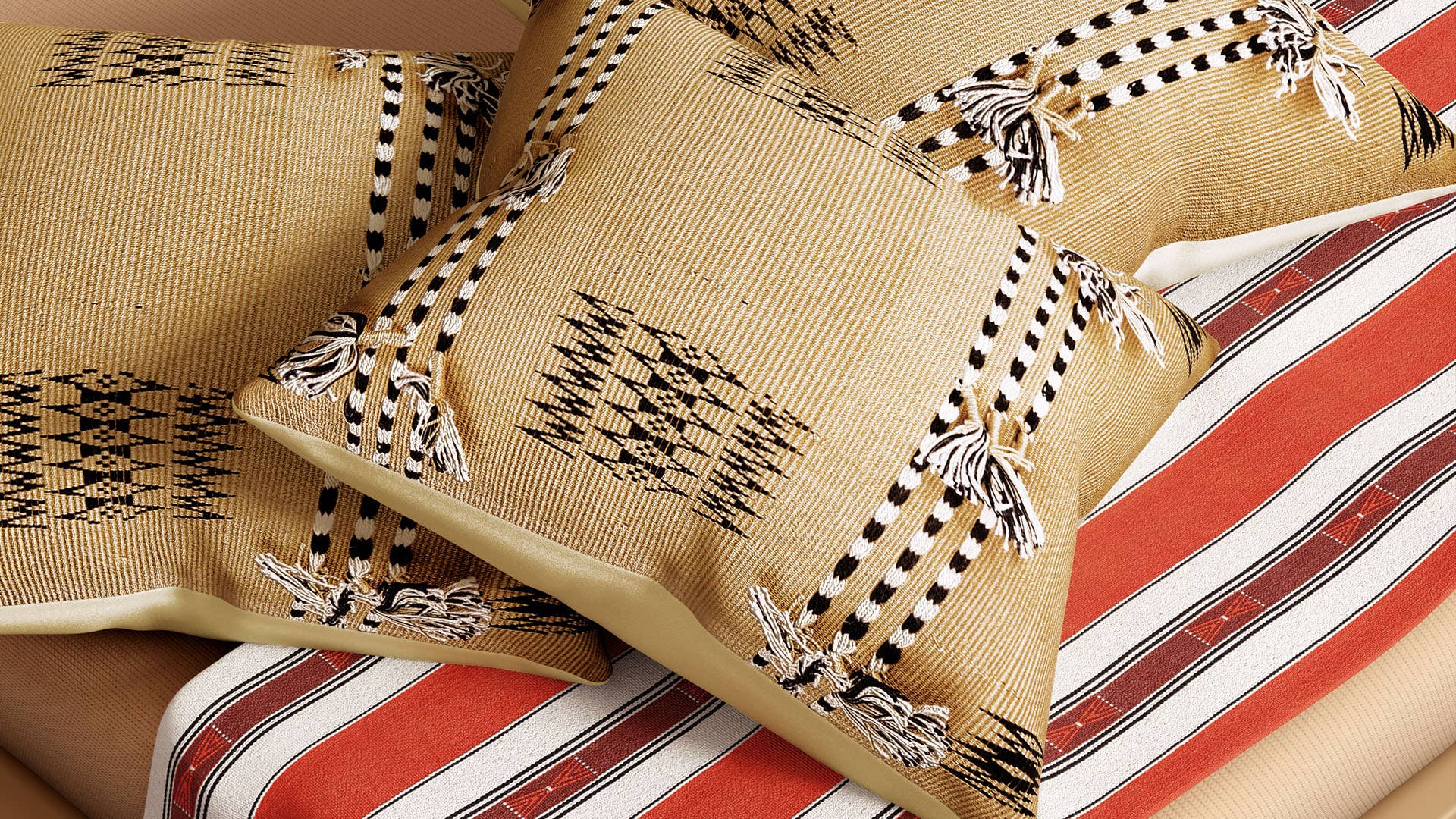 Traditional Naga Design-Handloom woven (Traditional loin loom) Cotton Cushion Cover