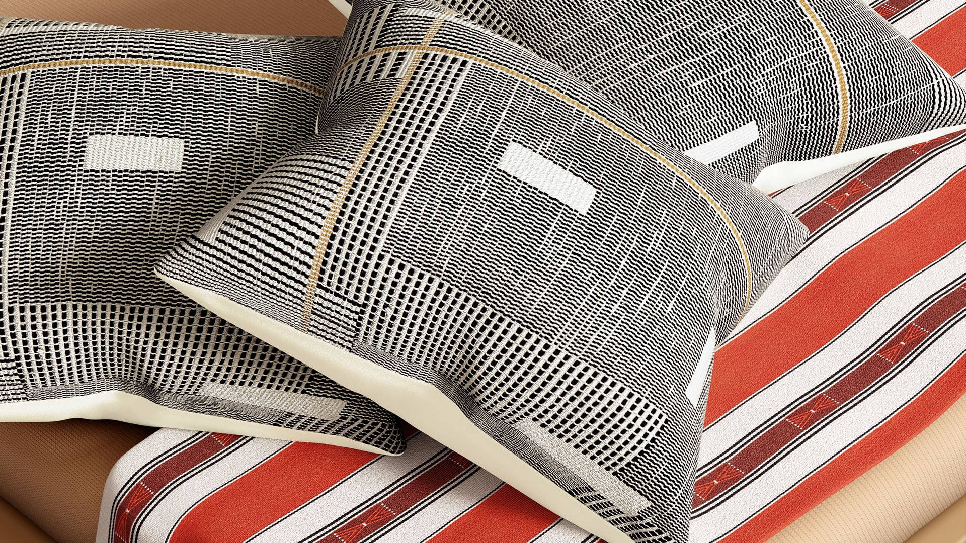 Traditional Naga Design-Handloom woven (Traditional loin loom) Cotton Cushion Cover