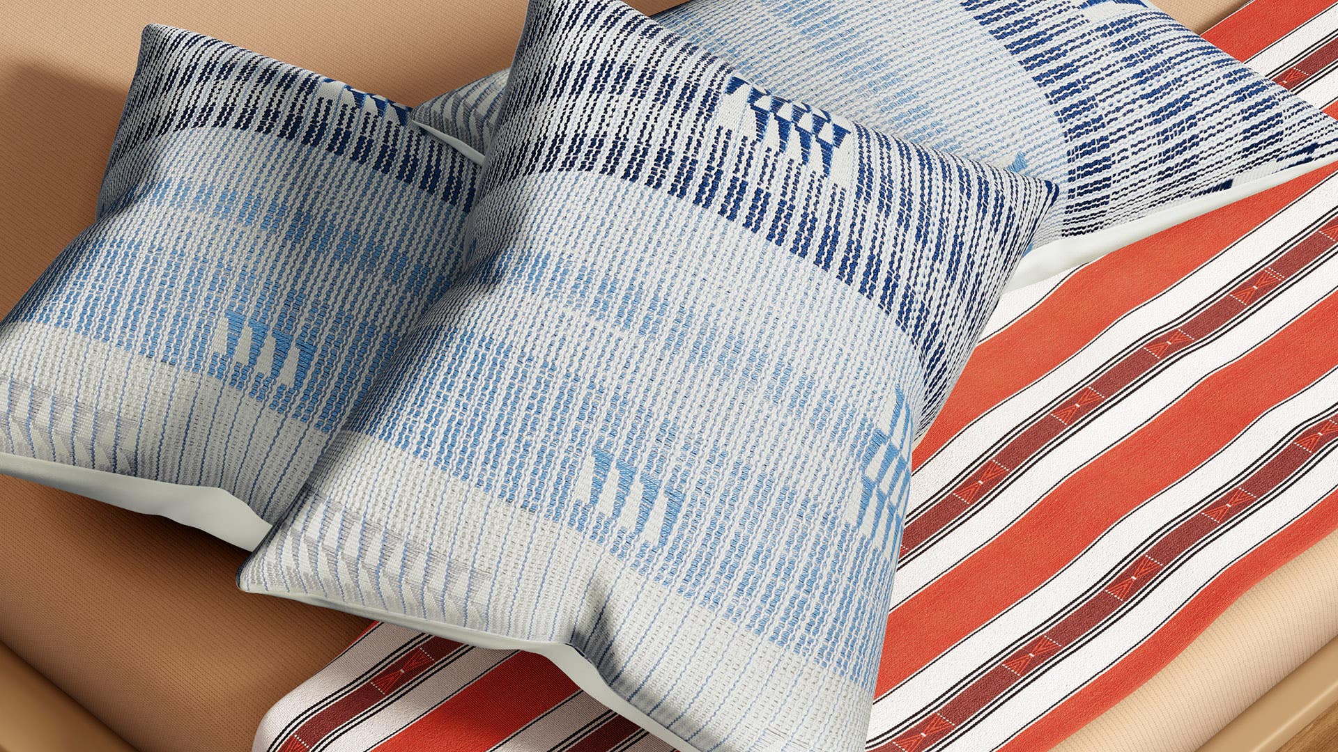 Traditional Naga Design-Handloom woven (Traditional loin loom) Cotton Cushion Cover