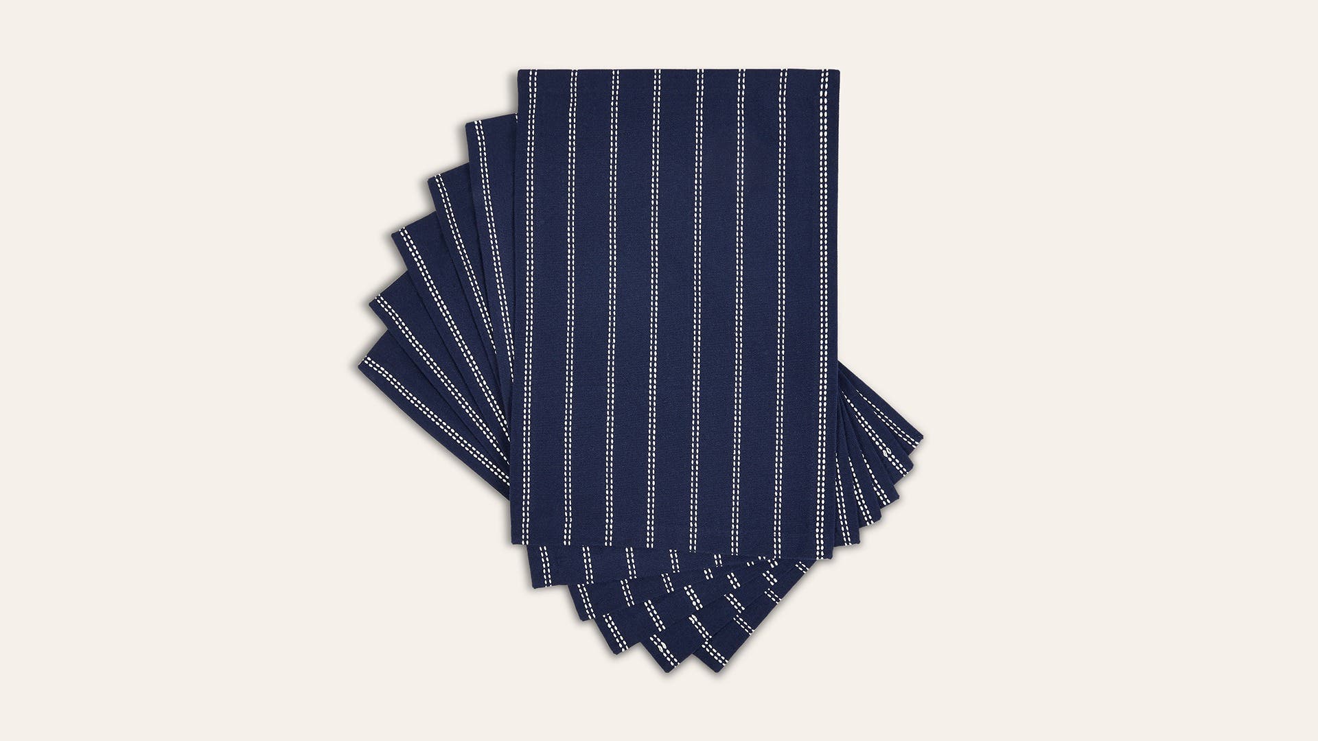 Blue Stripes Cotton Table Mats