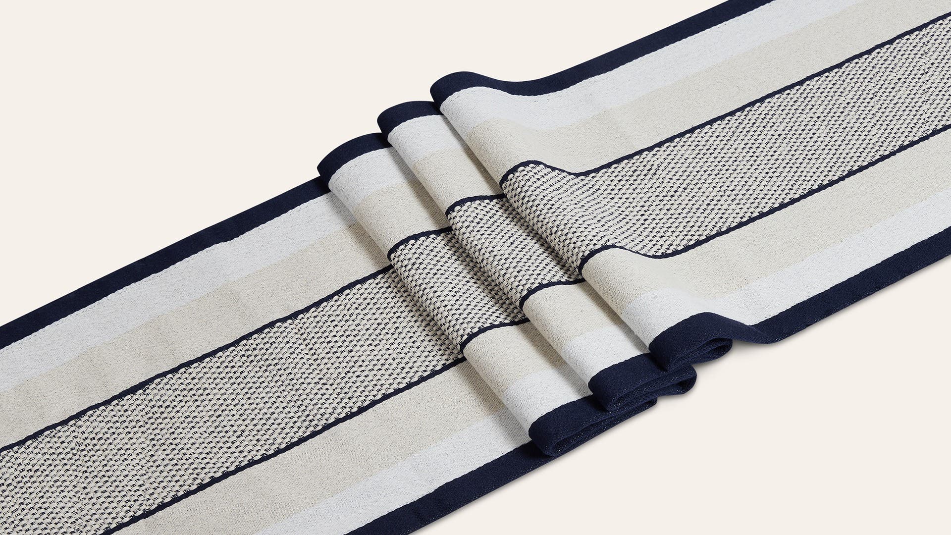 Linear Patterned Cotton Table Runner