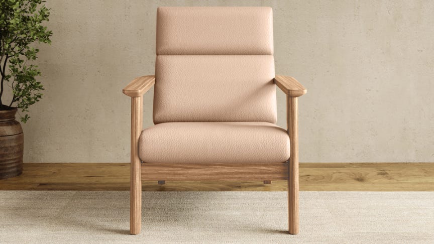 Zenara 1-Seater Synthetic Leather Sofa