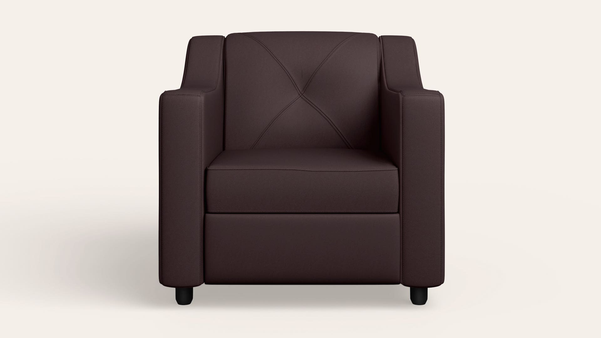 Monarch 1-Seater Leatherette Sofa