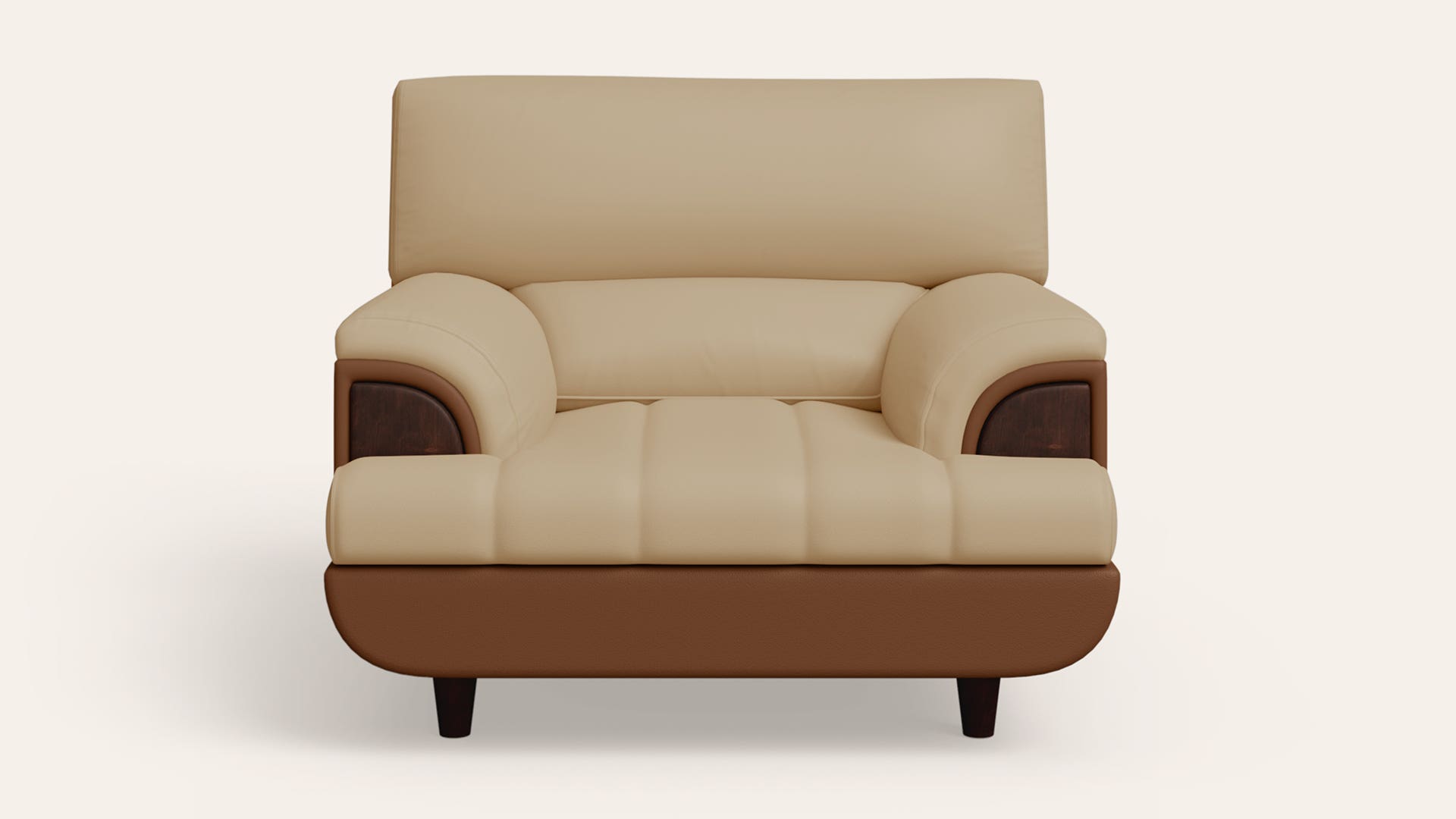 Bayflow 1-Seater Leatherette Sofa