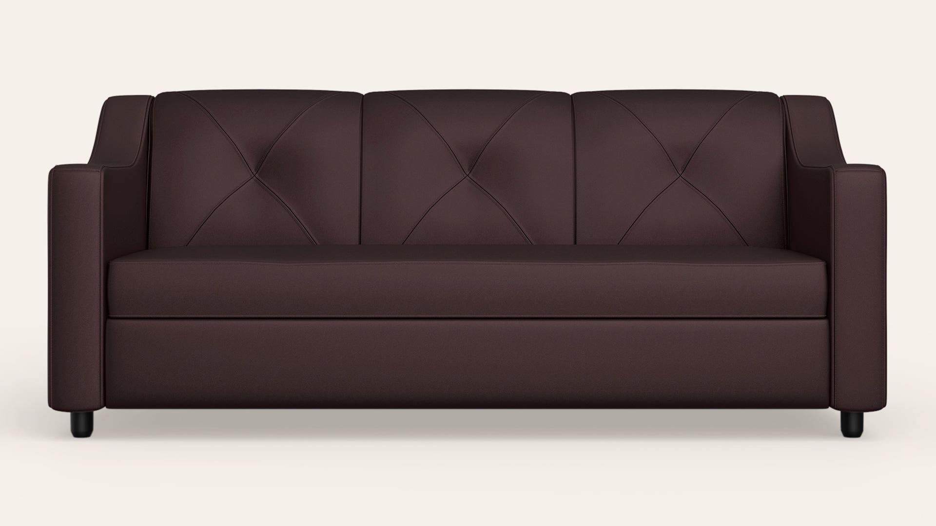 Monarch 3-Seater Leatherette Sofa