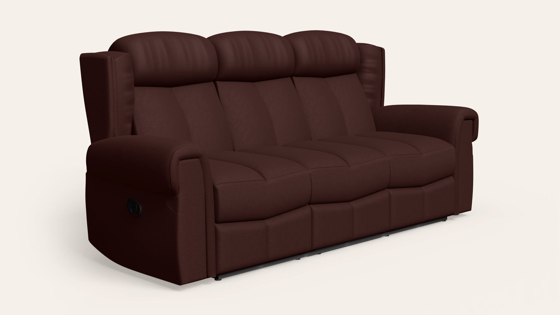 Clermont 3-Seater Leatherette Recliner