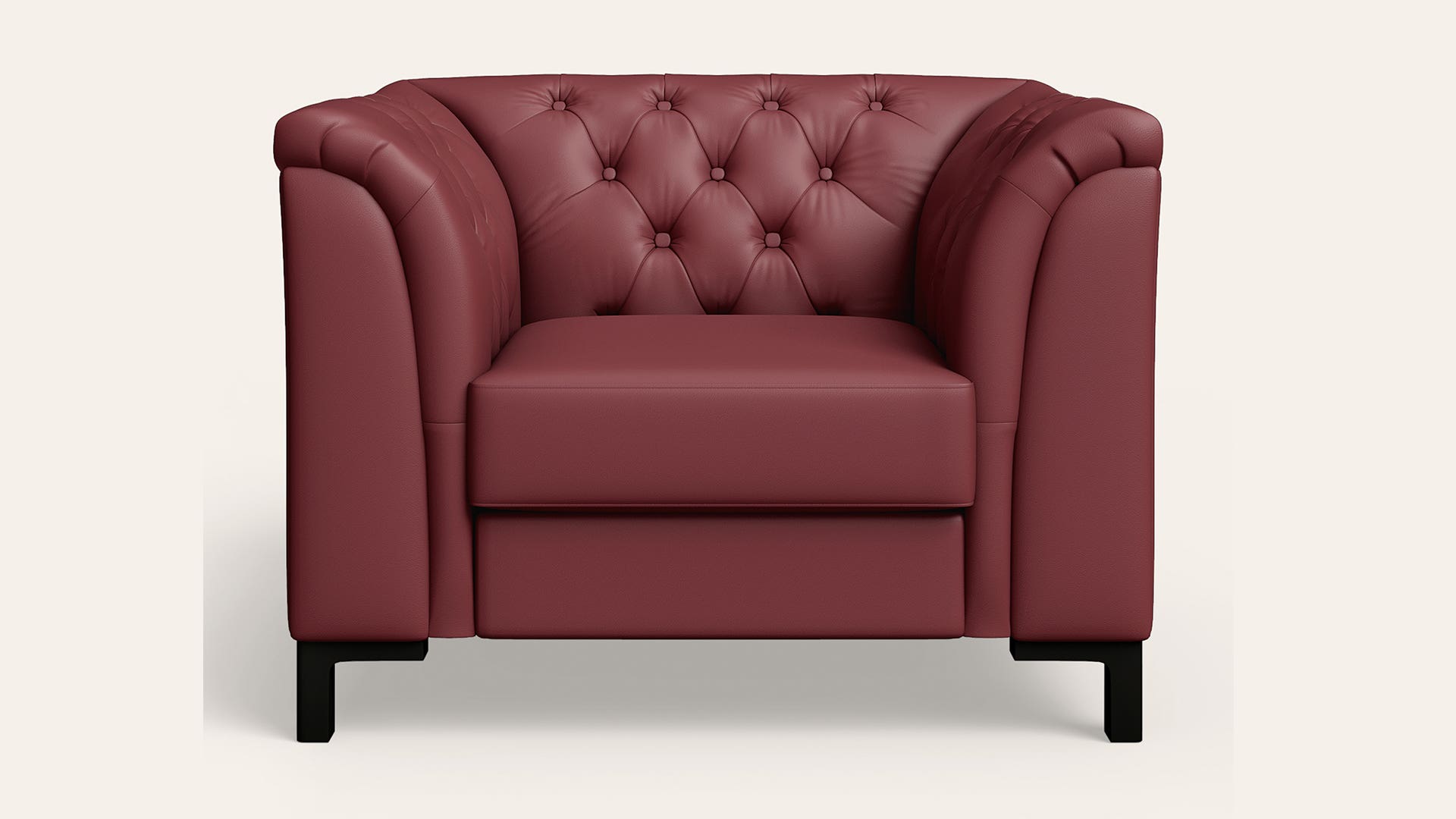Majesta Plus 1-Seater Leather Sofa