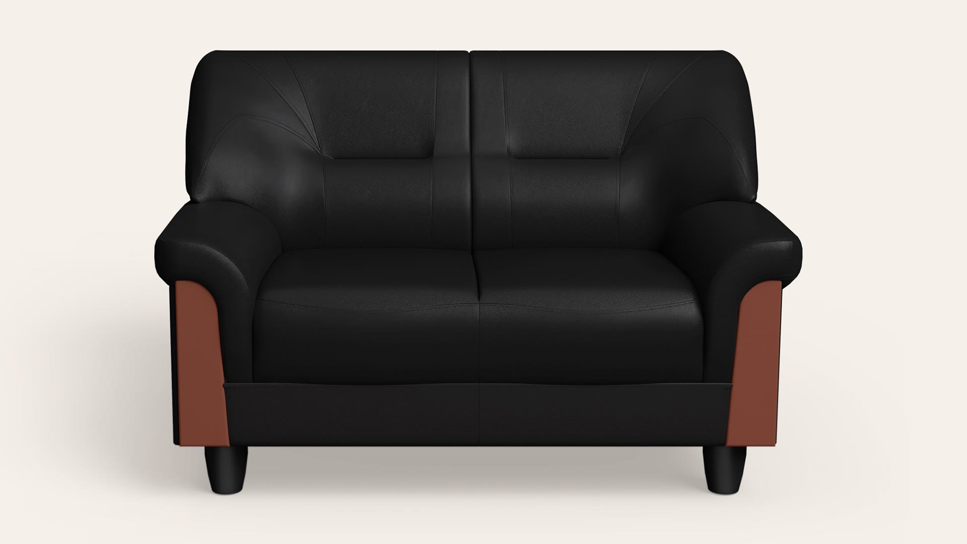 Parto Plus 2-Seater Leatherette Sofa
