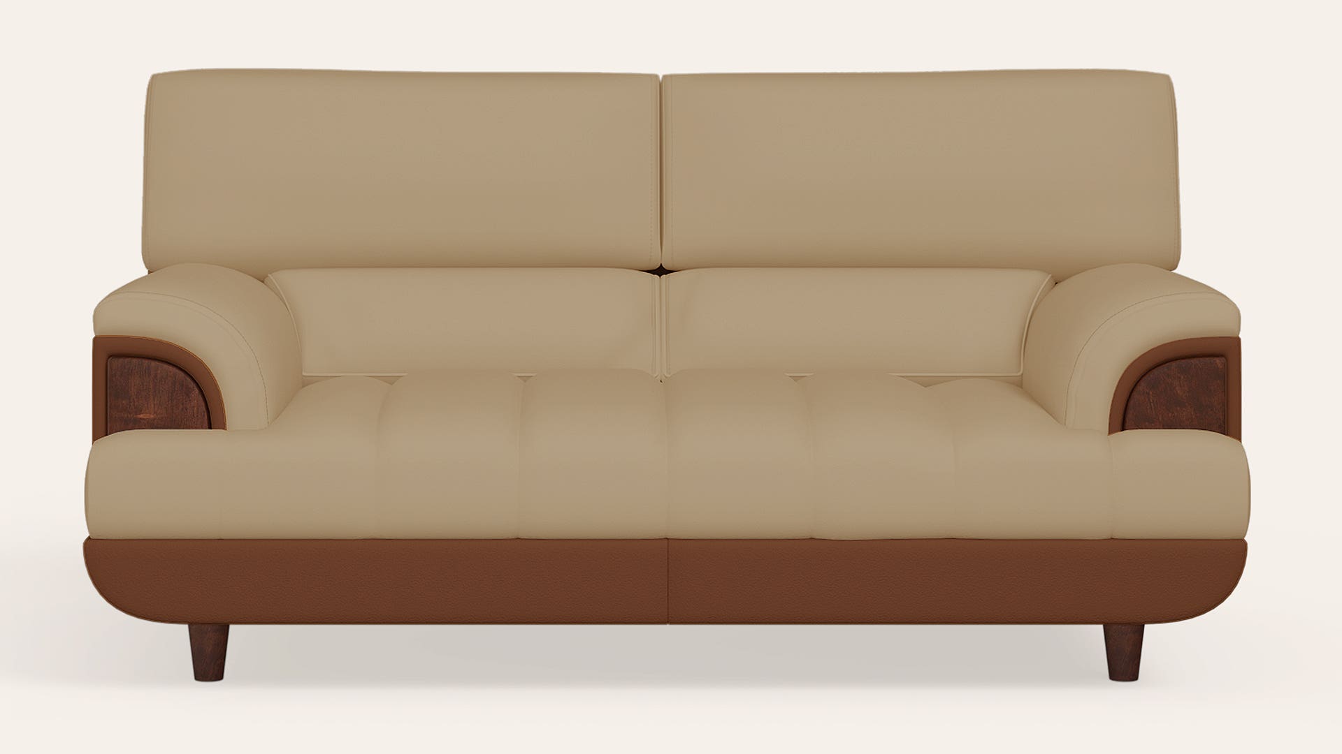 Bayflow 2-Seater Leatherette Sofa