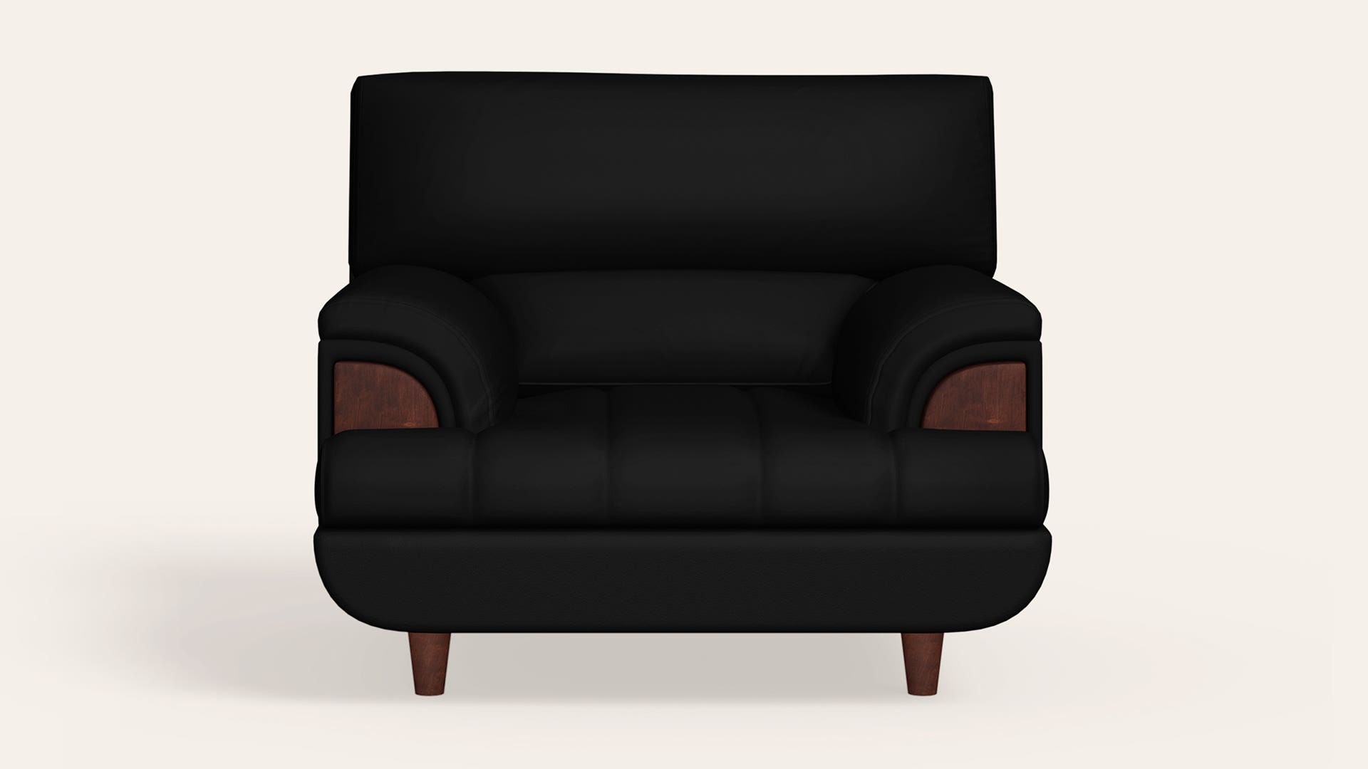 Bayflow 1-Seater Leatherette Sofa