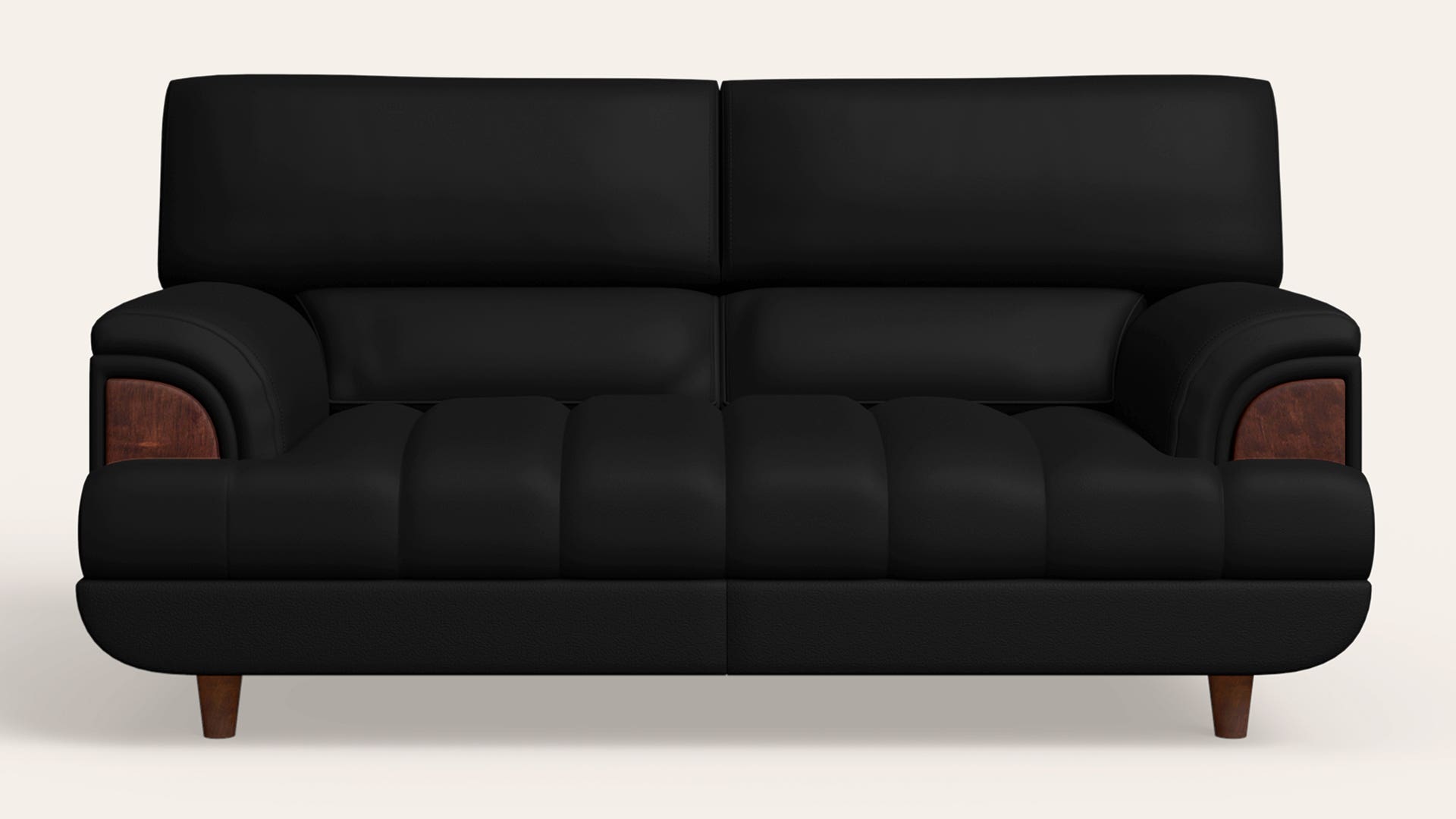 Bayflow 2-Seater Leatherette Sofa