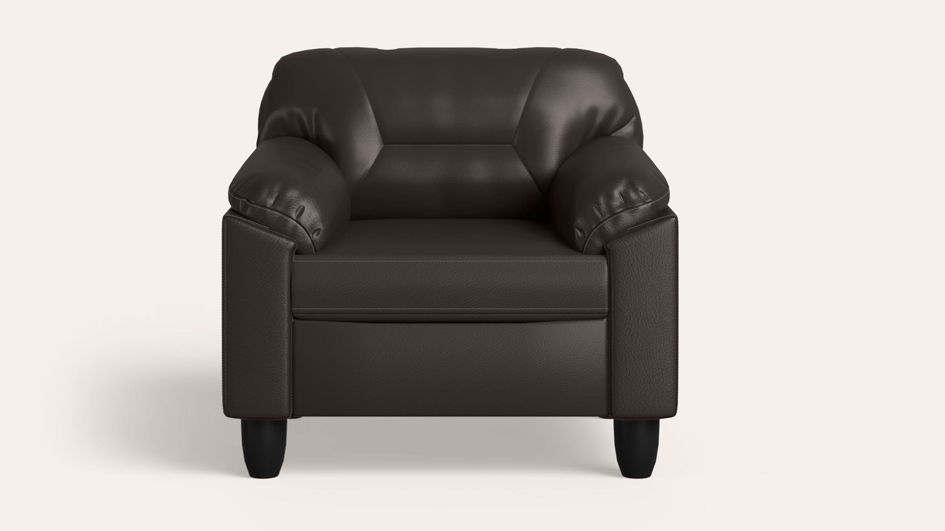 Rejoice 1-Seater Leatherette Sofa