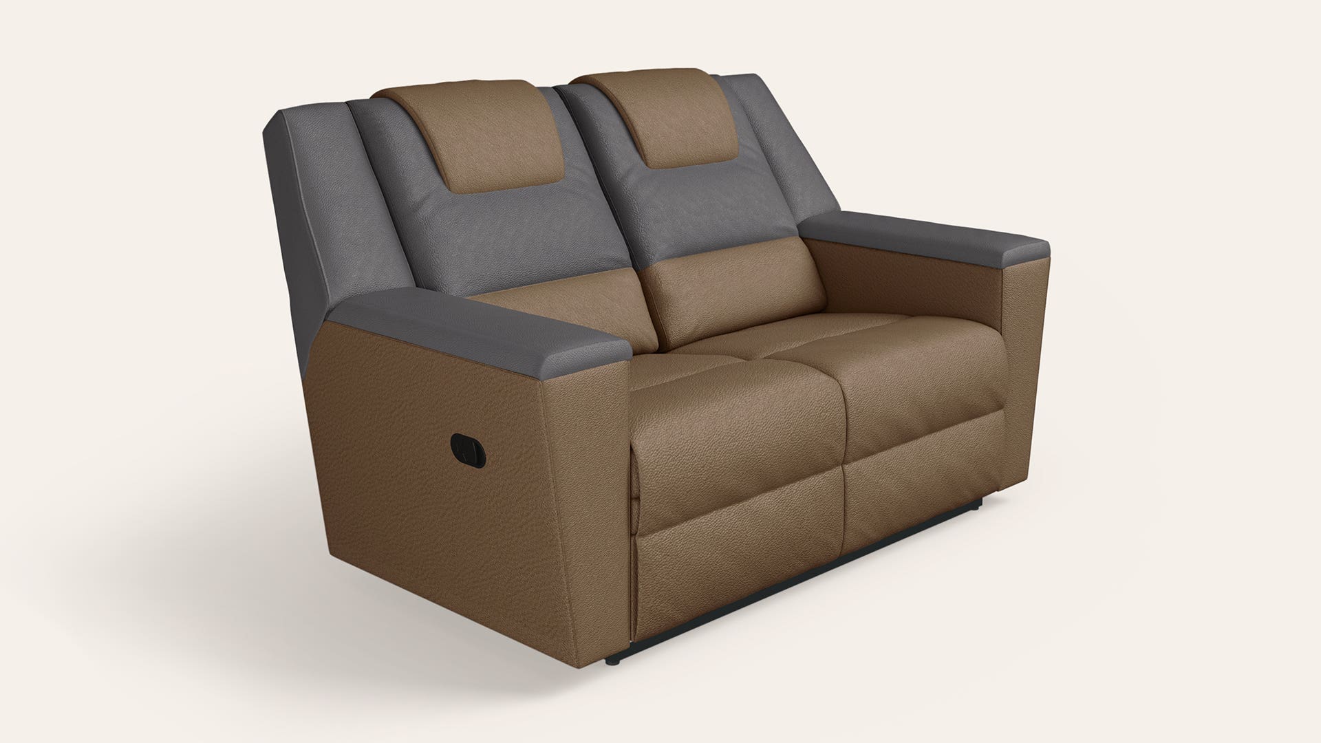 Sumo V2 2 Seater Fab Leather Manual Recliner