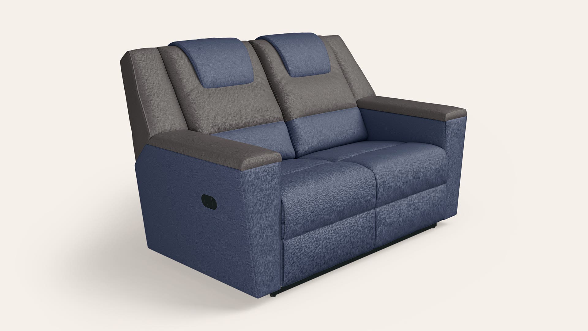Sumo V2 2 Seater Fab Leather Manual Recliner