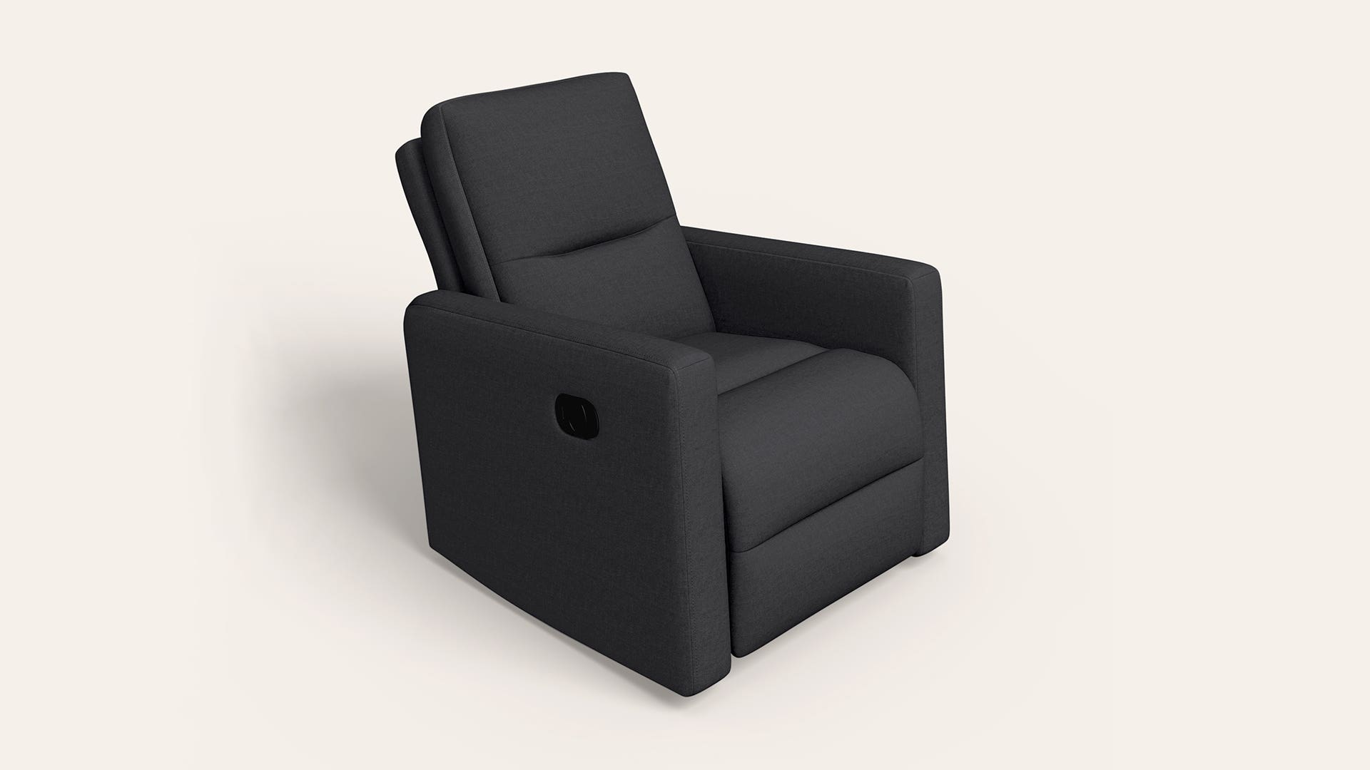 Lewes Manual 1-Seater Fabric Rocker Recliner