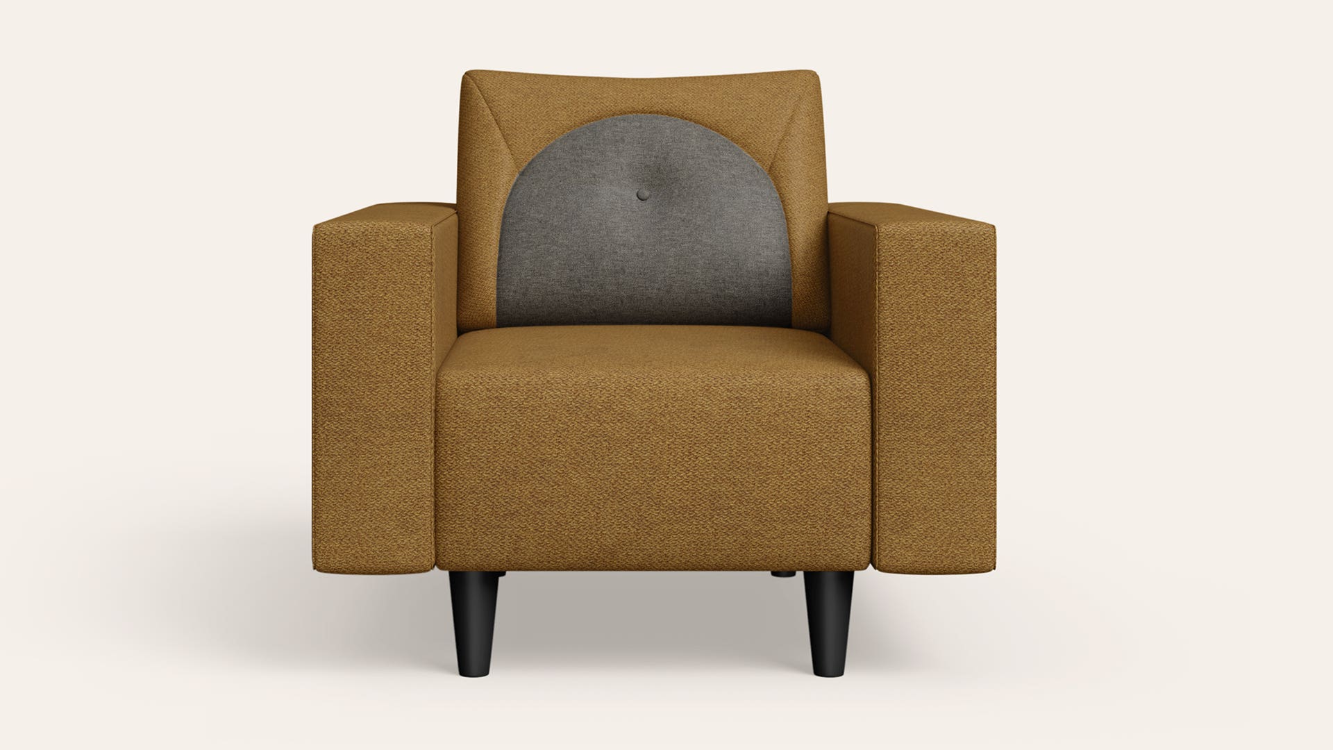 Cresco 1-Seater Fabric Sofa
