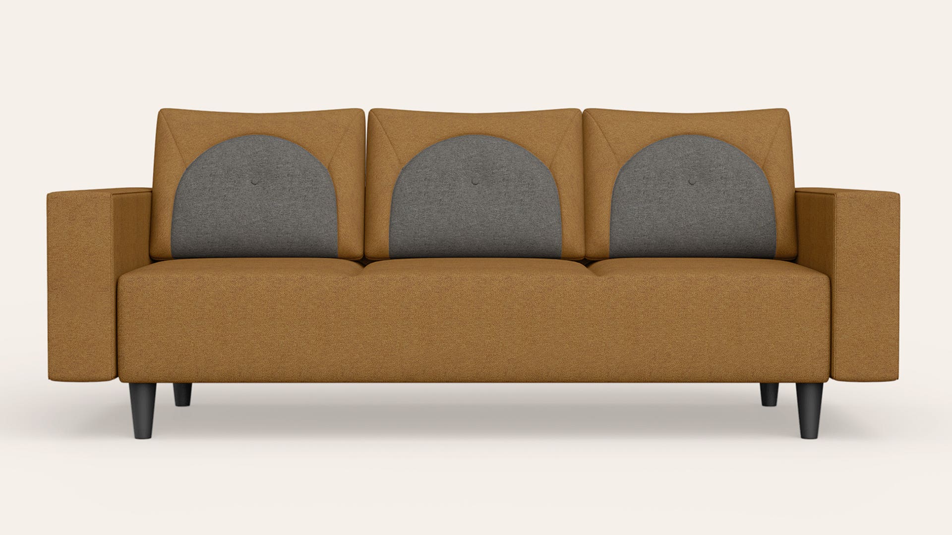 Cresco 3-Seater Fabric Sofa