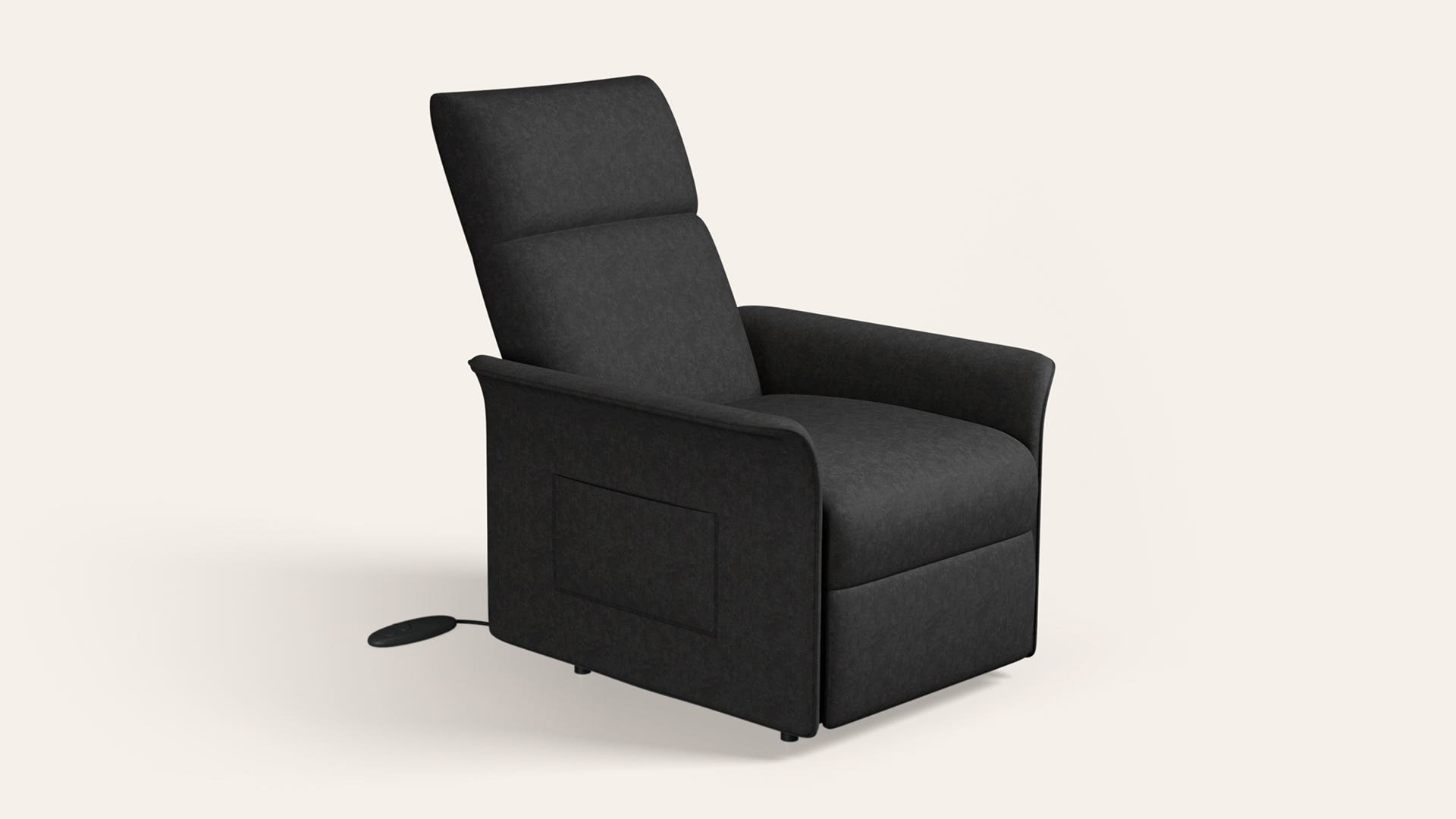 Elbe Motorised 1-Seater Fabric Recliner Sofa
