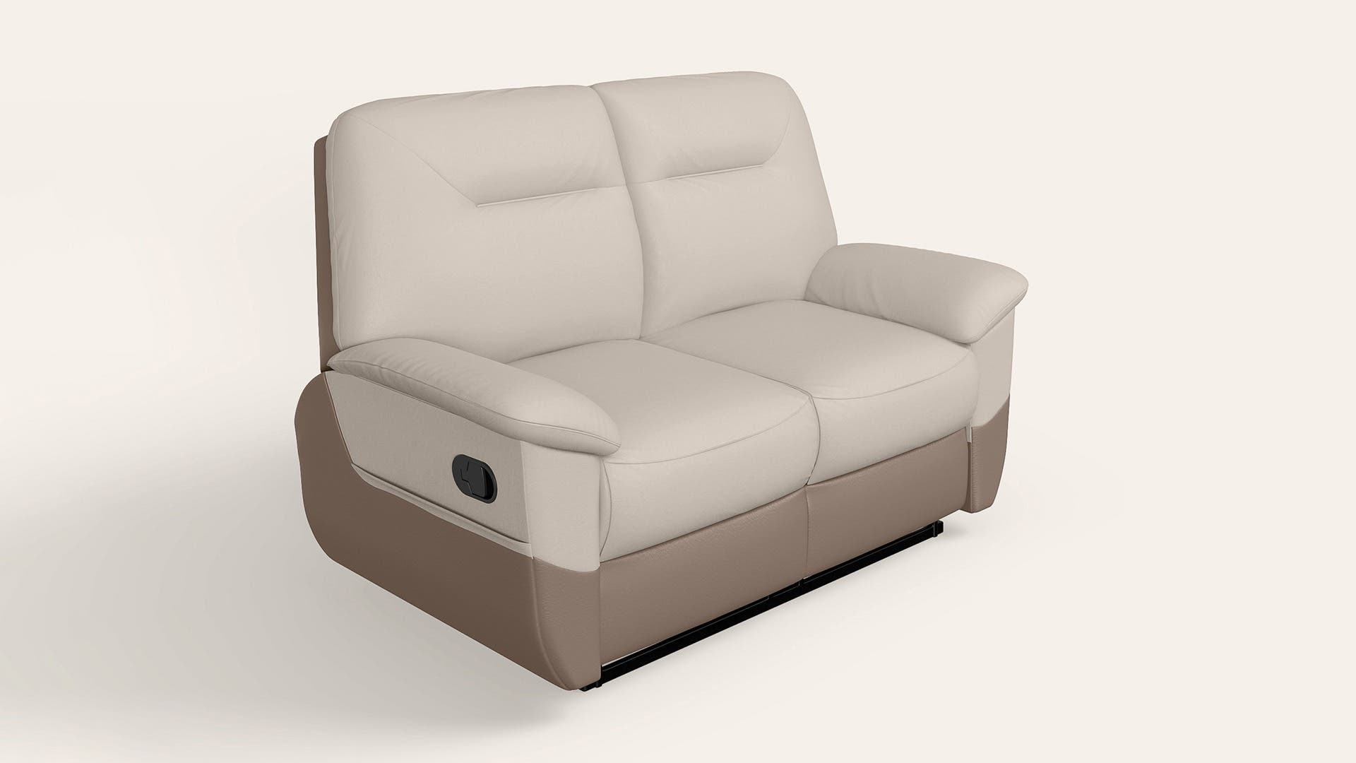 Nurest Manual 2 Seater Leatherette Recliner