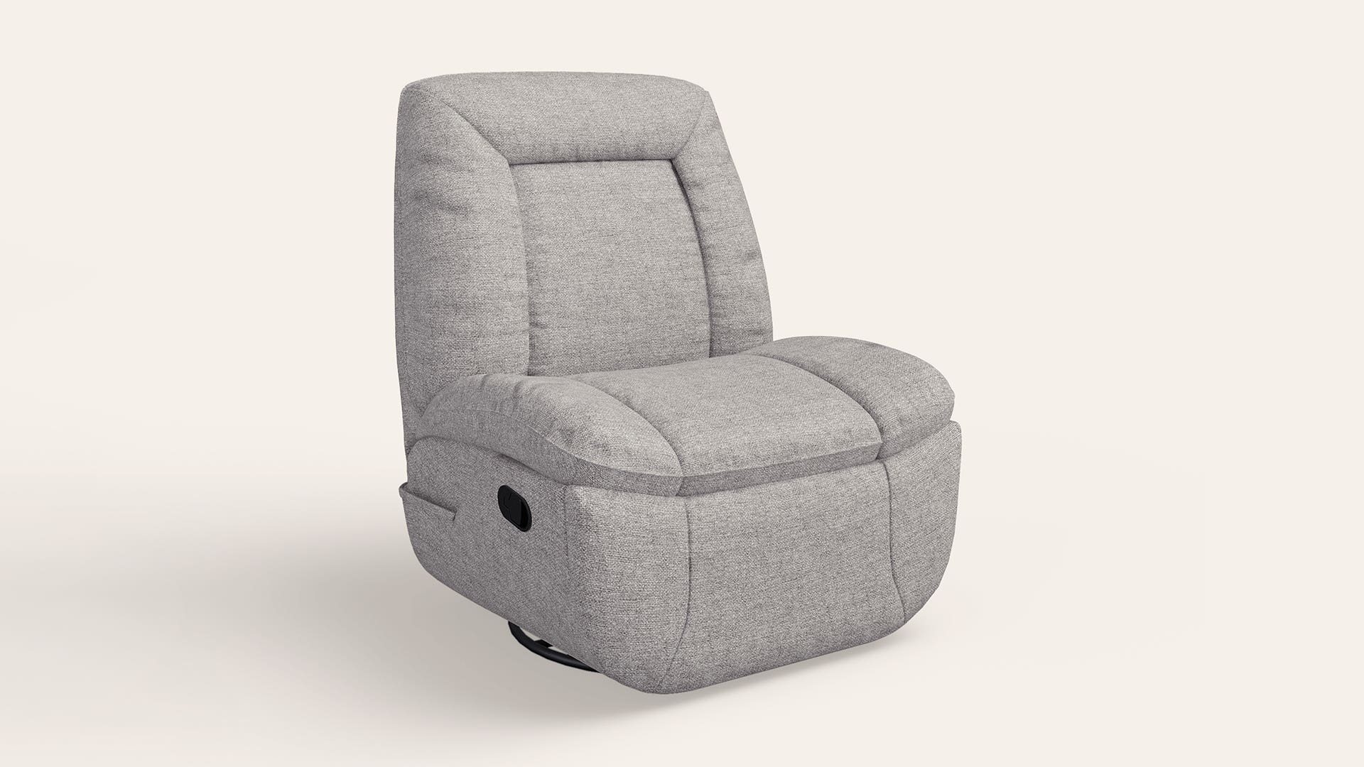 Nurest Manual 1-Seater Fabric Rocking and Revolving Recliner