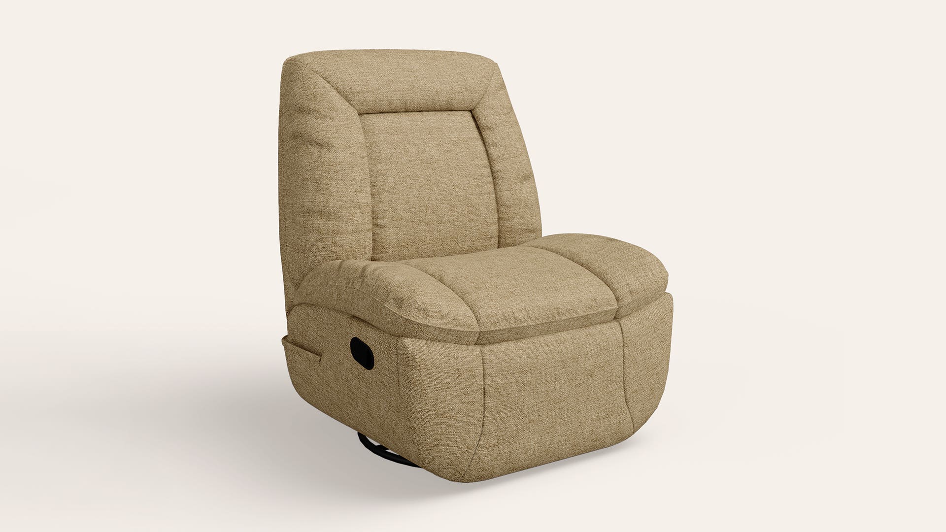 Nurest Manual 1-Seater Fabric Rocking and Revolving Recliner