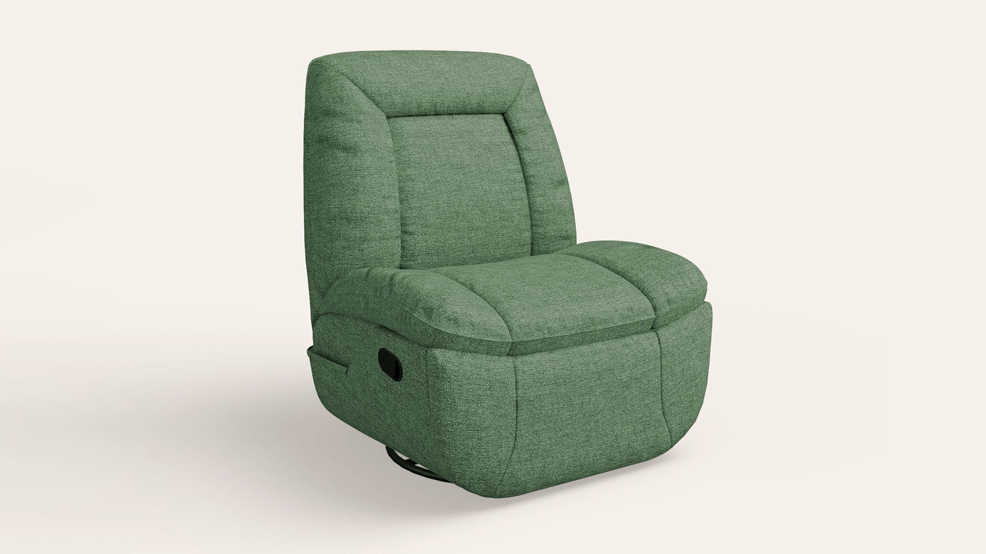 Nurest Manual 1-Seater Fabric Rocking and Revolving Recliner