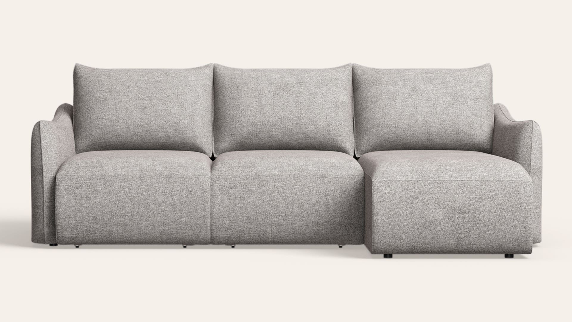 Tranquil Motorized Touch-Operated Fabric Recliner Sofa with USB Charging