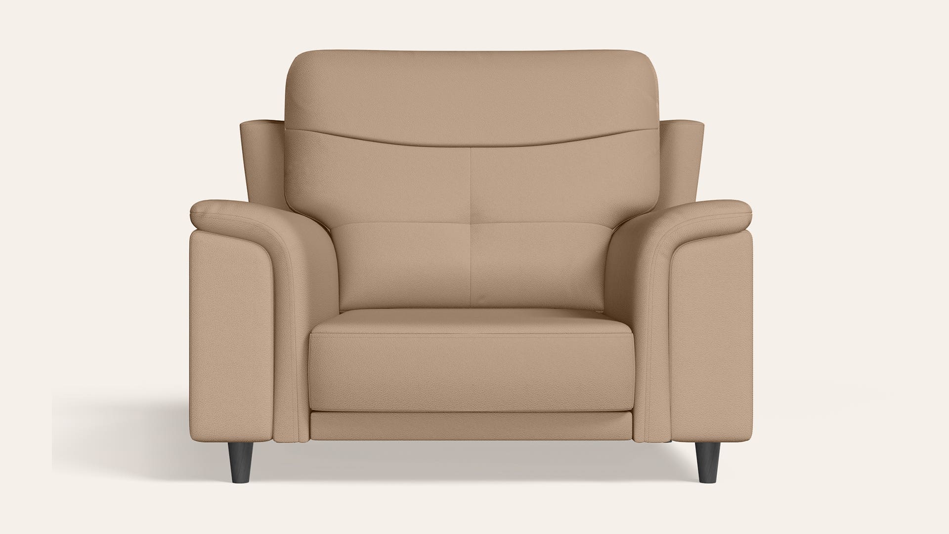 Opulence 1-Seater Synthetic Leather Sofa
