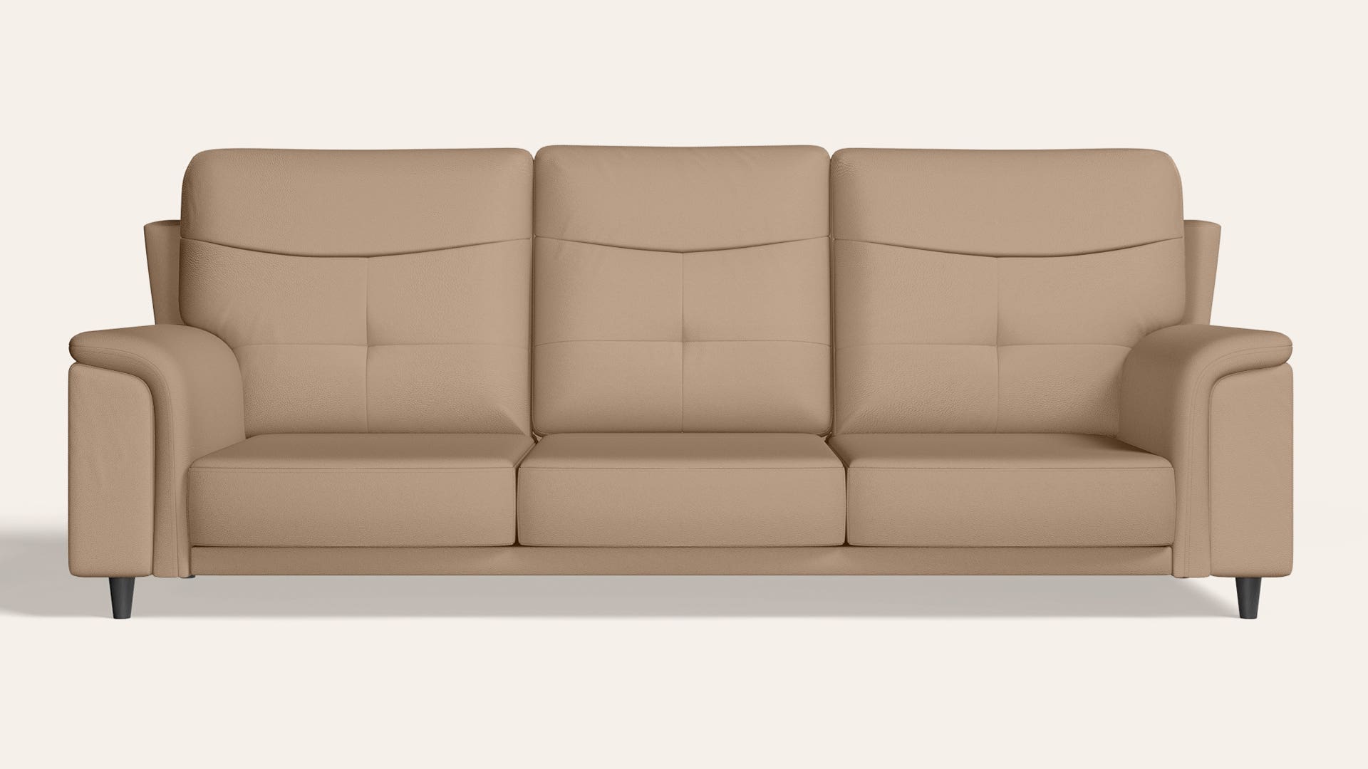 Opulence 3-Seater Synthetic Leather Sofa