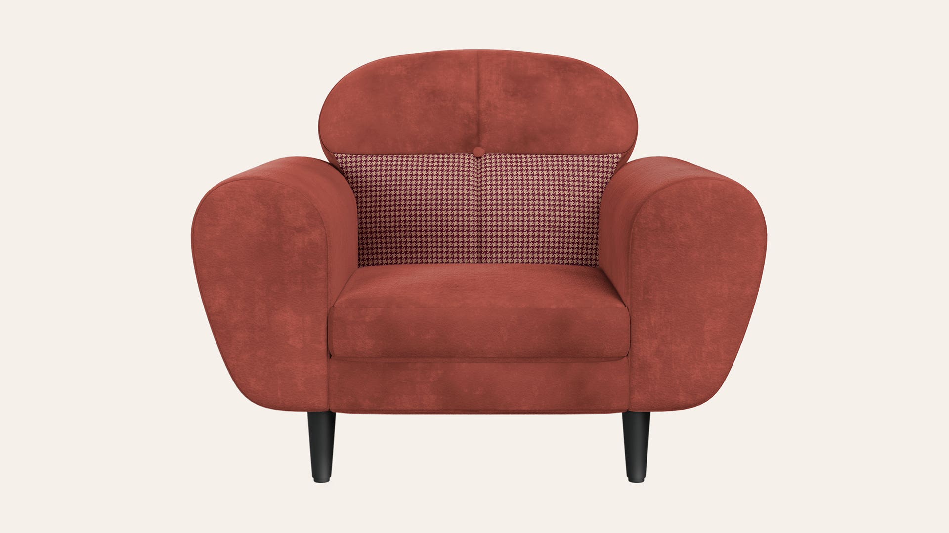 Bobbin VLX 1-Seater Fabric Sofa