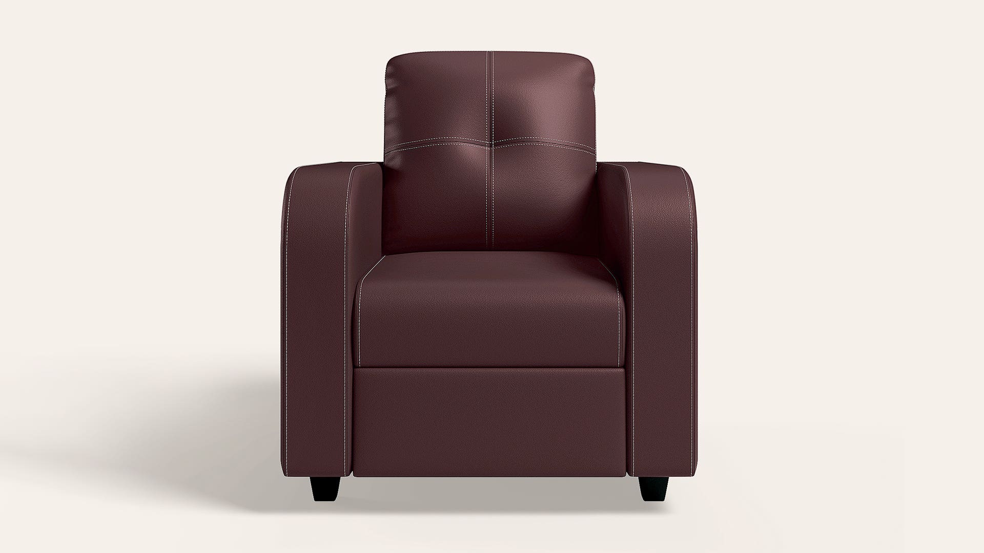Tycoon 1-Seater Leatherette Sofa