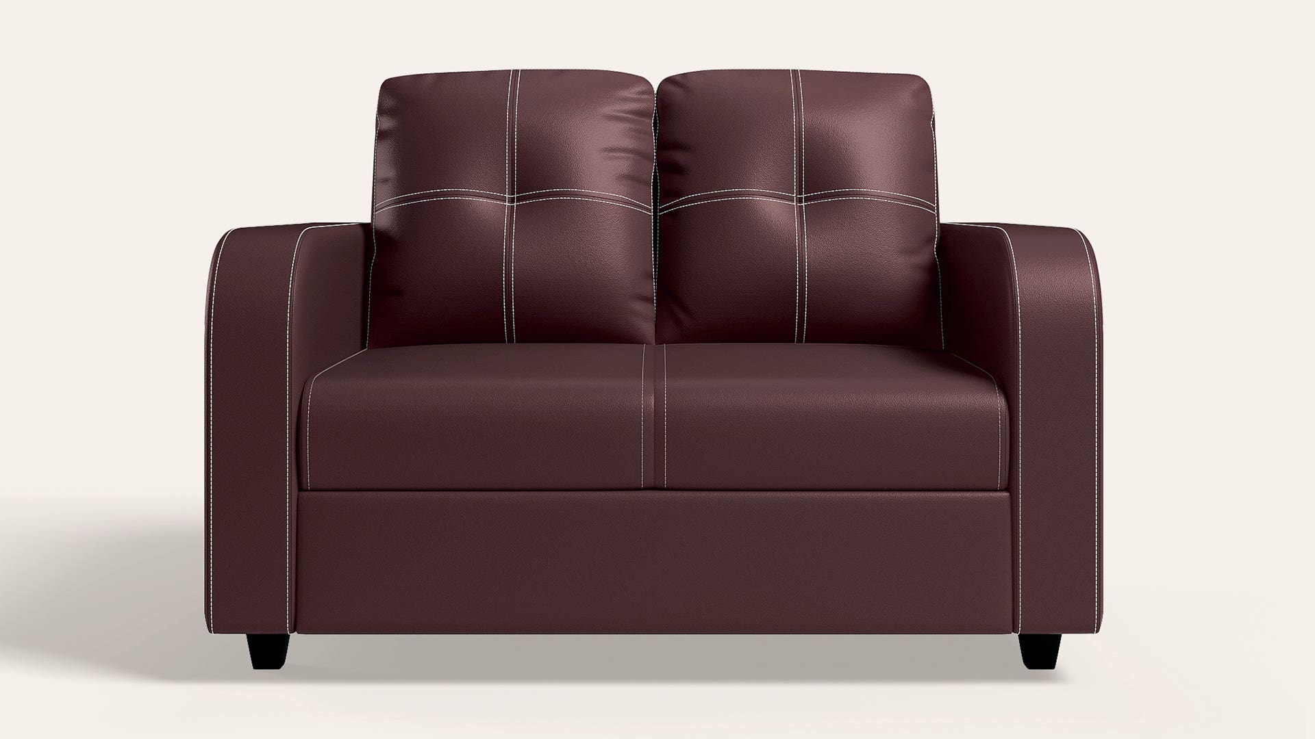 Tycoon 2-Seater Leatherette Sofa