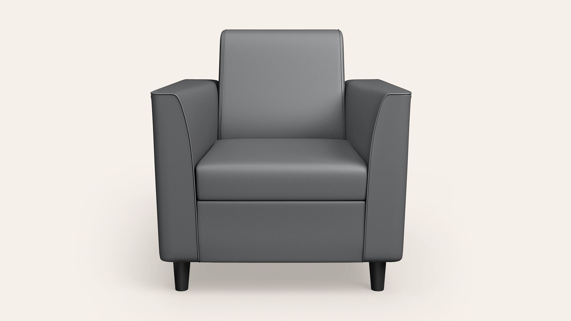 Emprorer 1-Seater Synthetic Leather Sofa