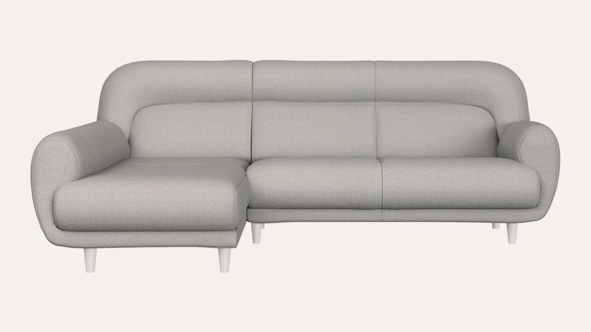 Chubby L-shaped Fabric RHS Sofa