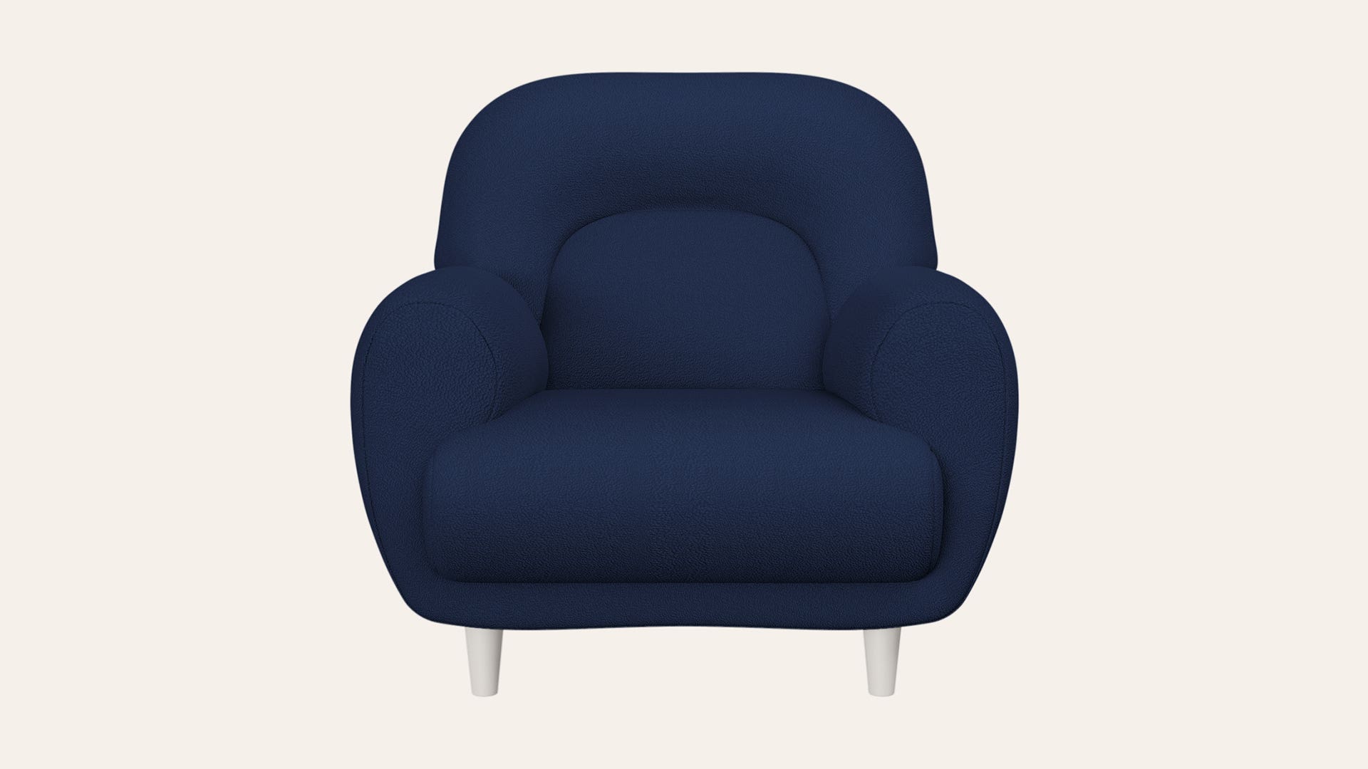Chubby 1-Seater Fabric Sofa