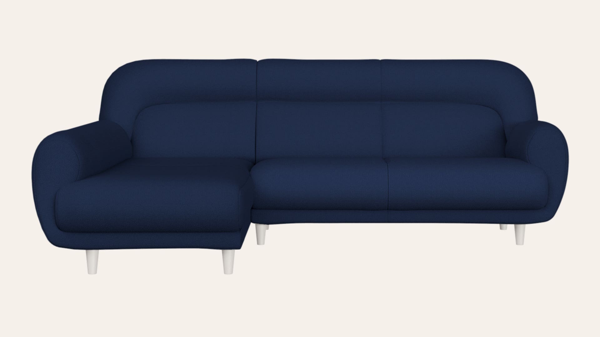 Chubby L-shaped Fabric RHS Sofa
