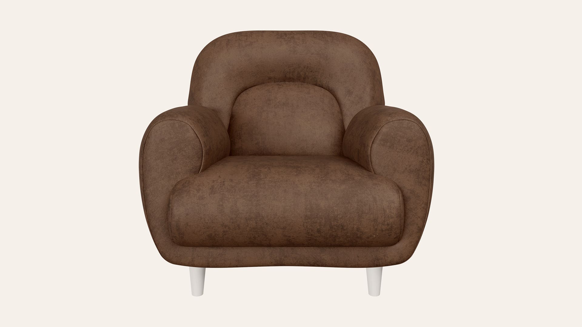 Chubby 1-Seater Fab-Leather(Micro Fiber) Sofa