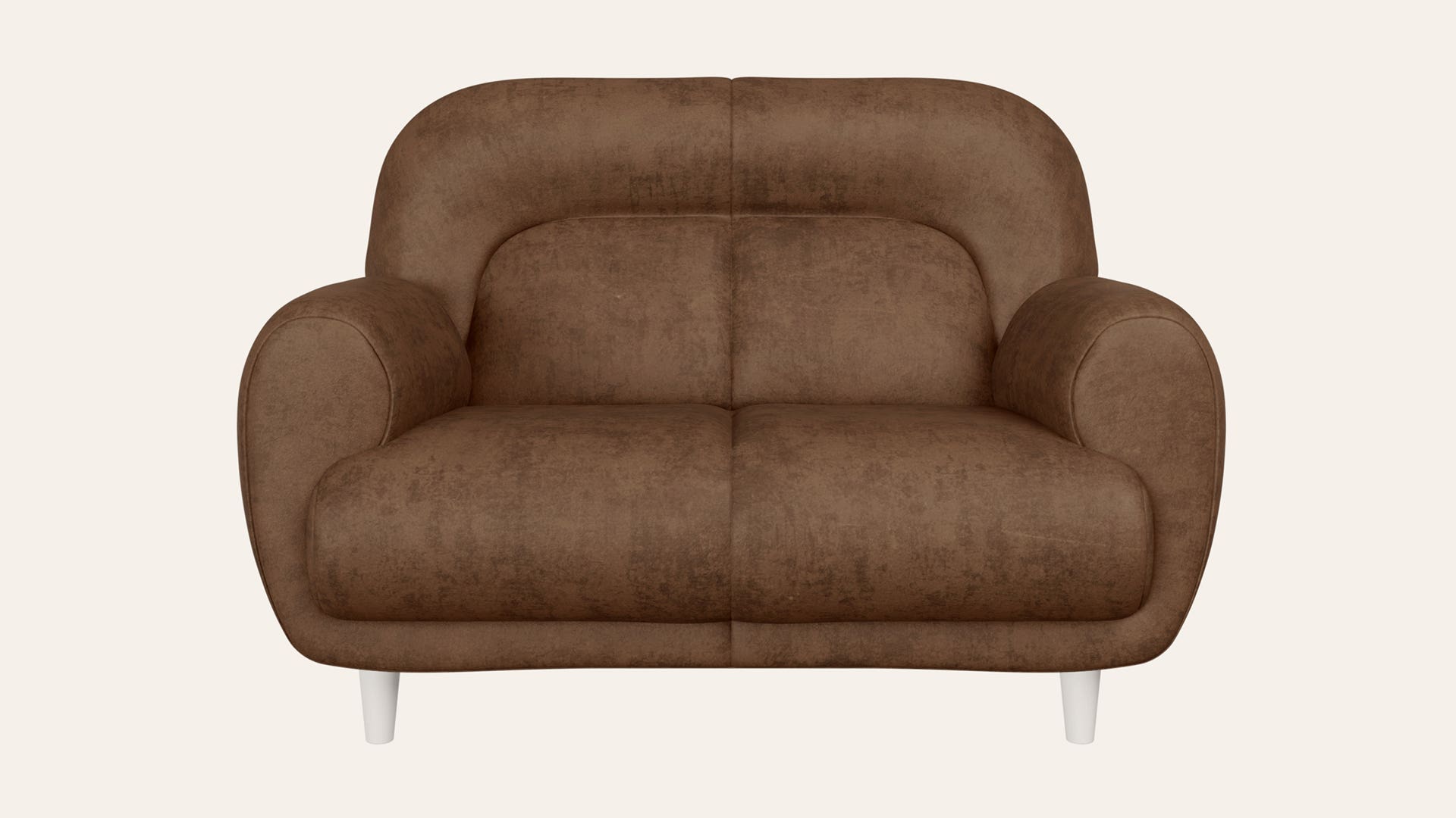 Chubby 2-Seater Fab-Leather(Micro Fiber) Sofa
