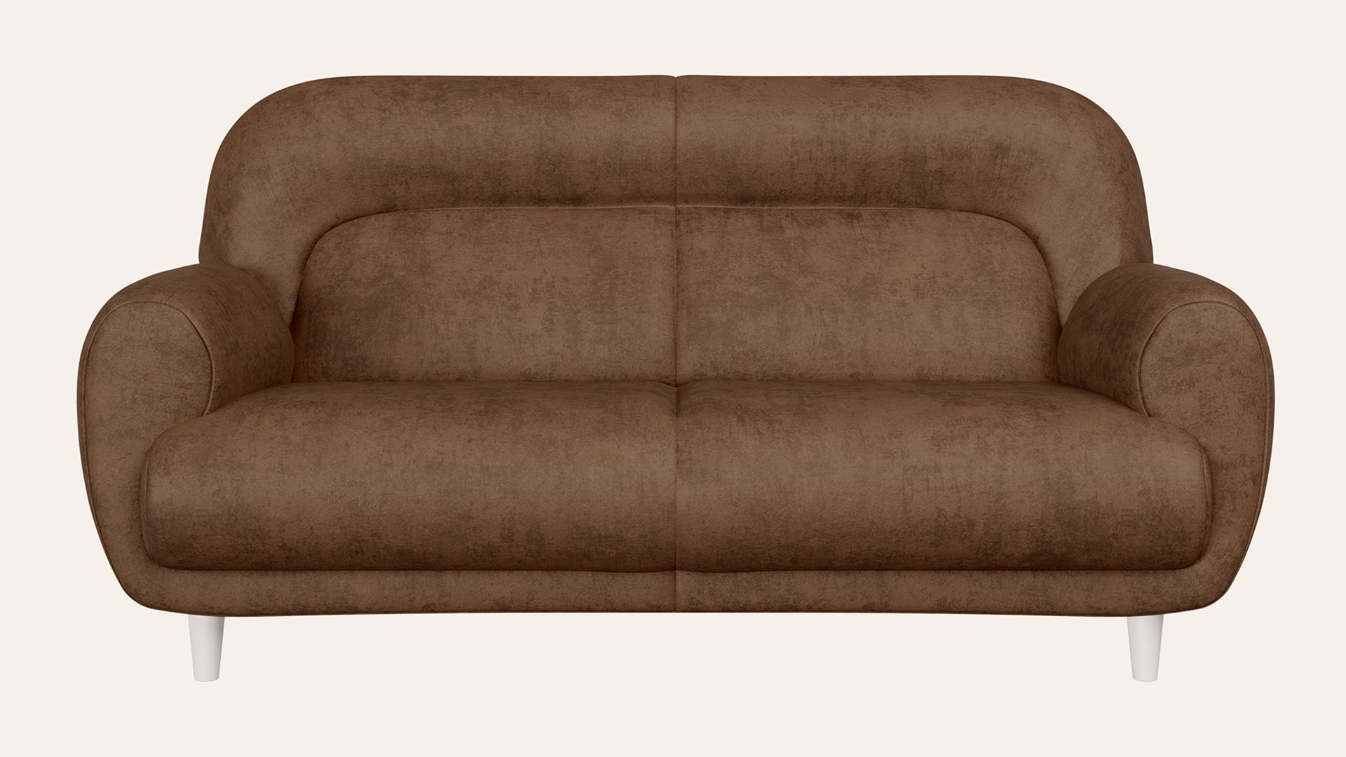 Chubby 3-Seater Fab-Leather(Micro Fiber) Sofa
