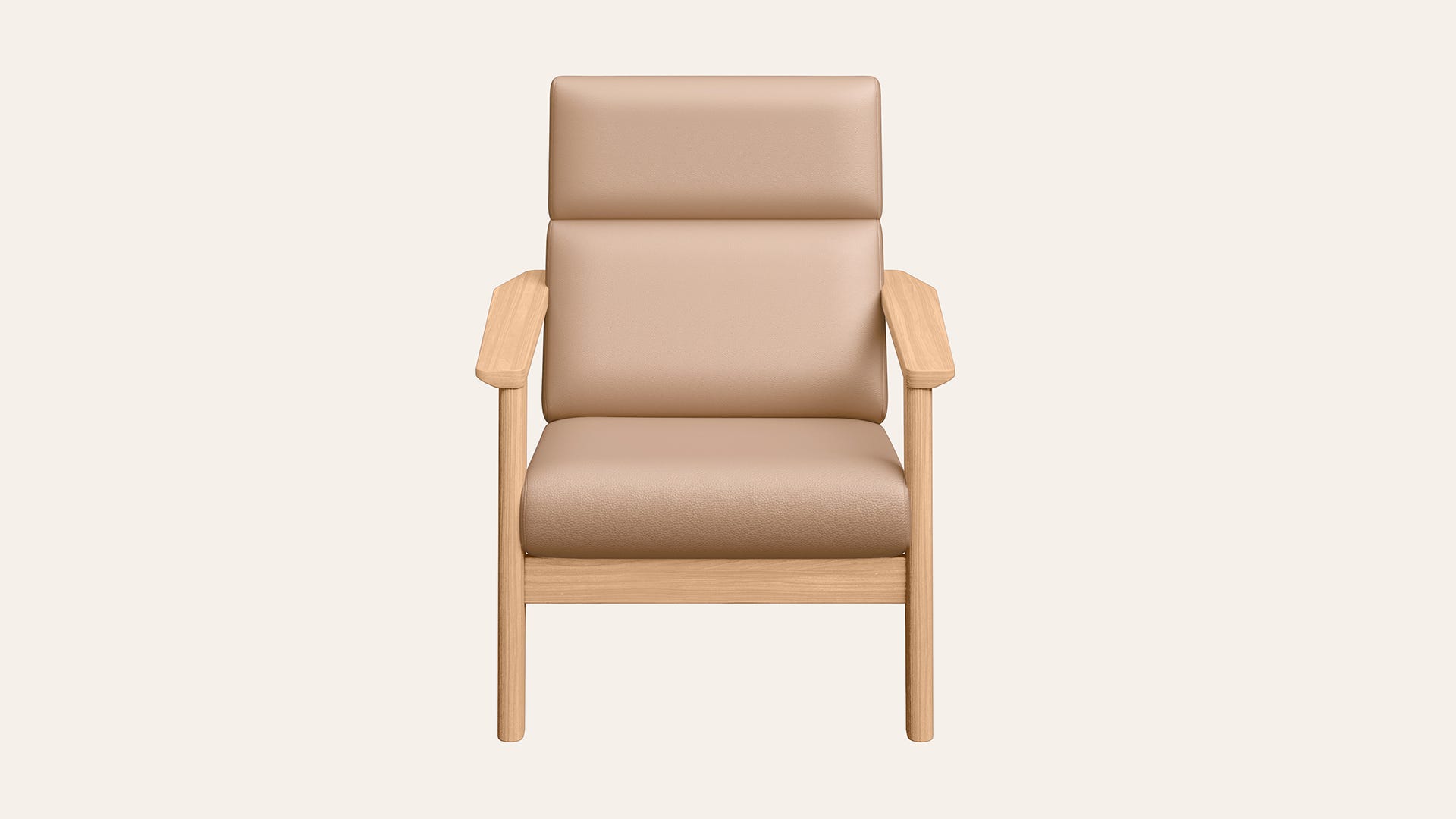 Zenara 1-Seater Synthetic Leather Sofa