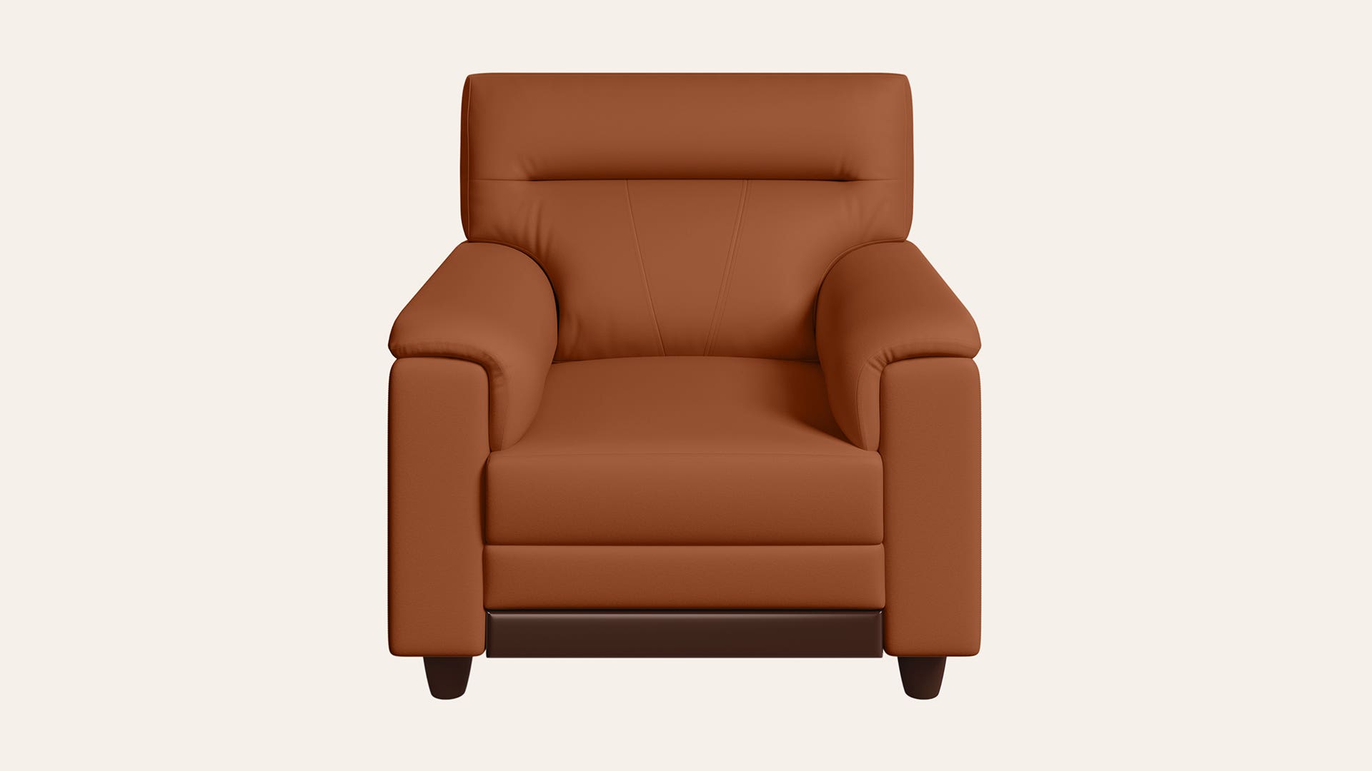 Eminent 1-Seater Synthetic Leather Sofa