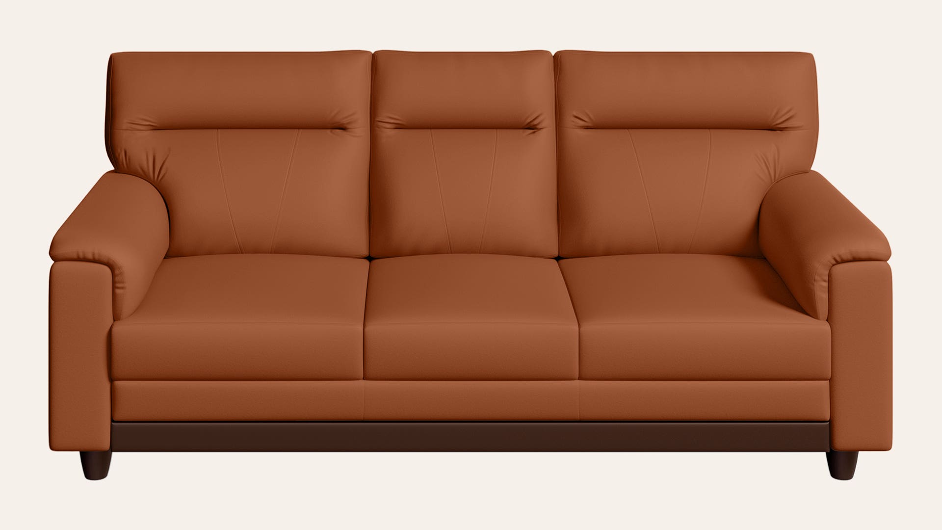 Eminent 3-Seater Synthetic Leather Sofa