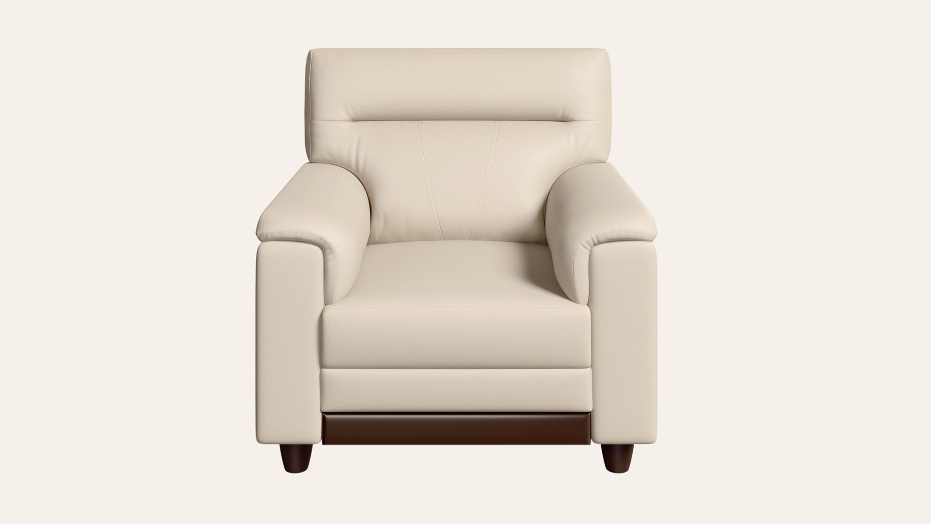 Eminent 1-Seater Synthetic Leather Sofa
