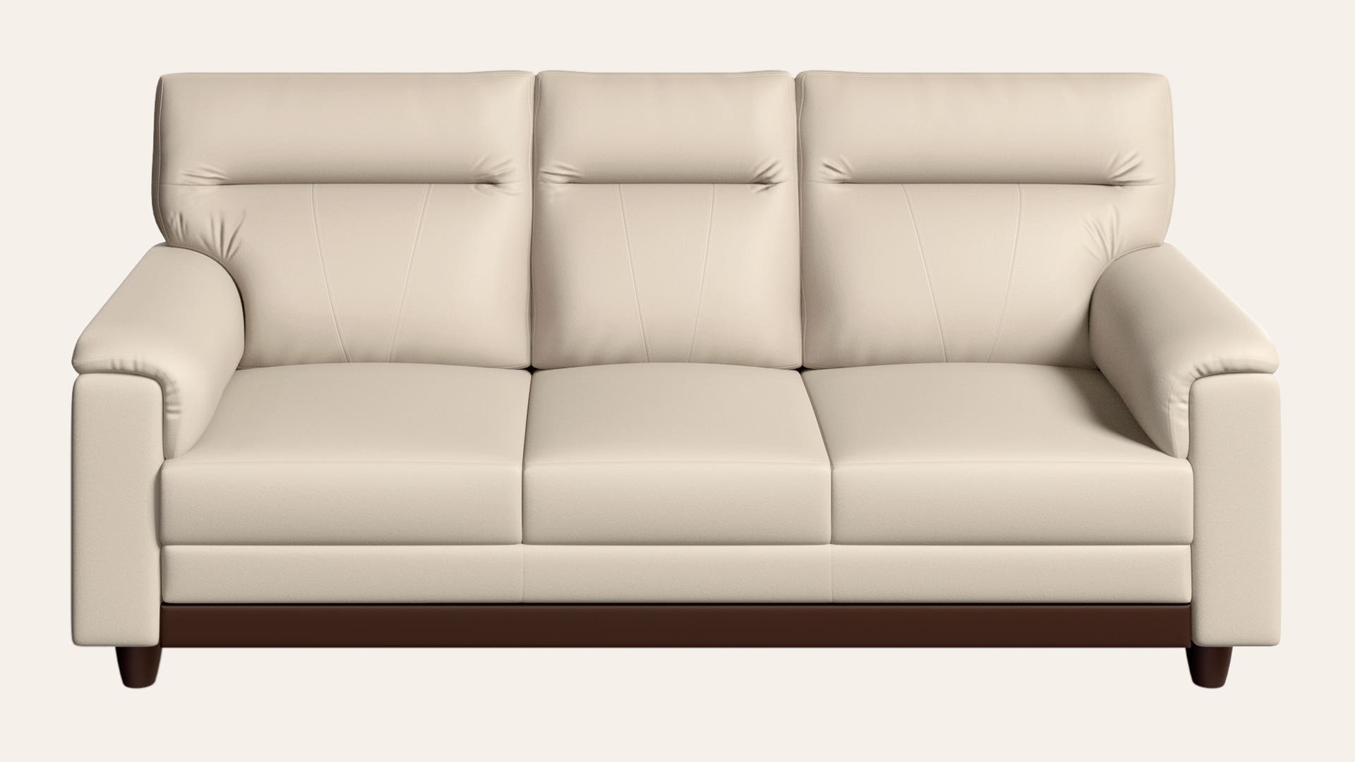 Eminent 3-Seater Synthetic Leather Sofa