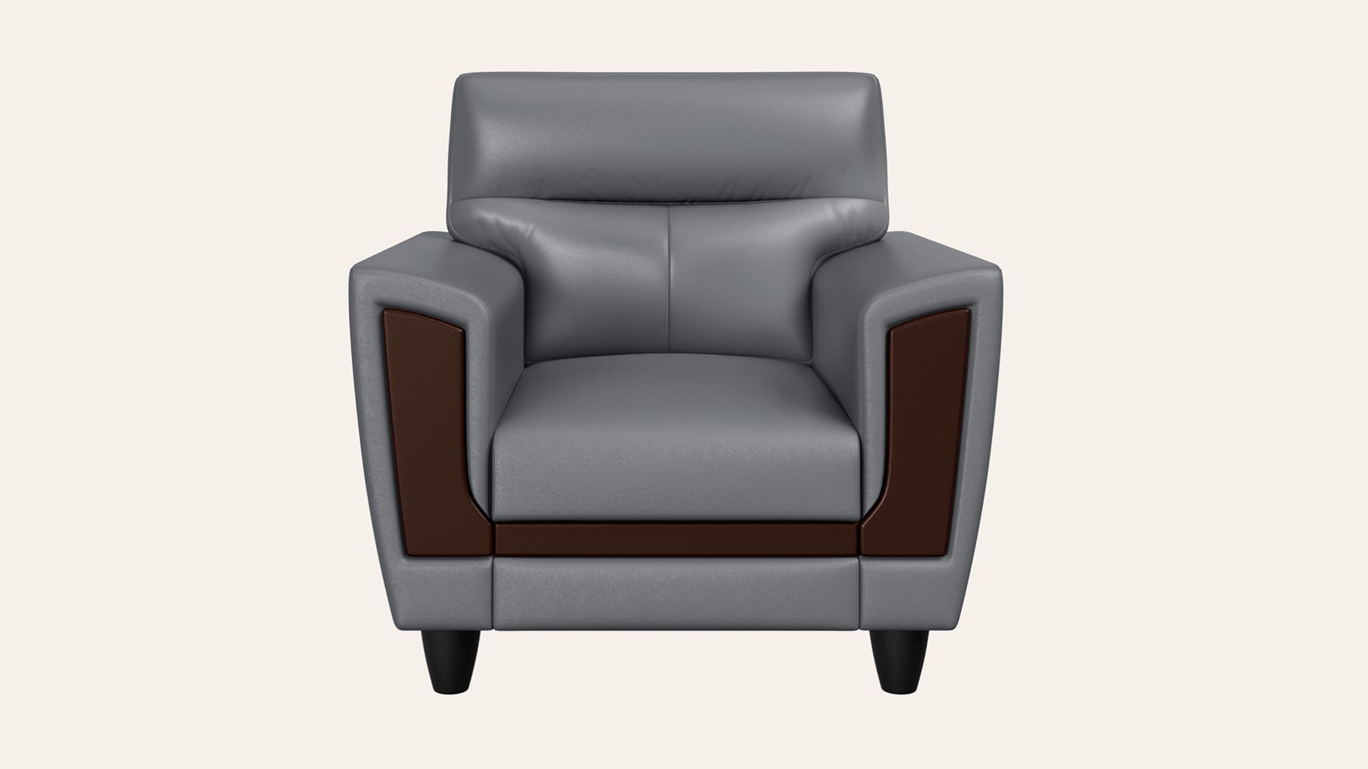 Celestial 1-Seater Synthetic Leather Sofa