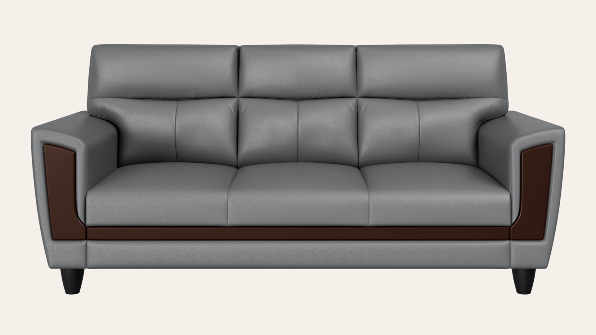 Celestial 3-Seater Synthetic Leather Sofa