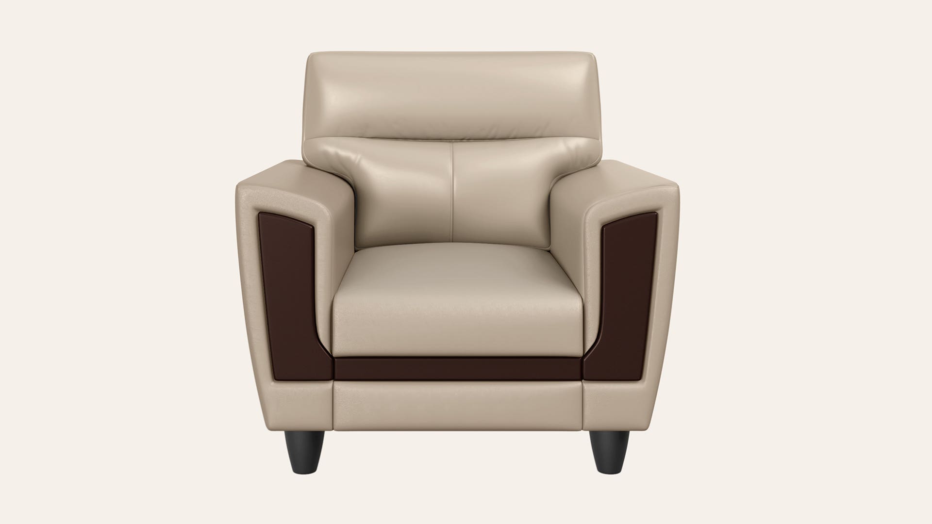 Celestial 1-Seater Synthetic Leather Sofa