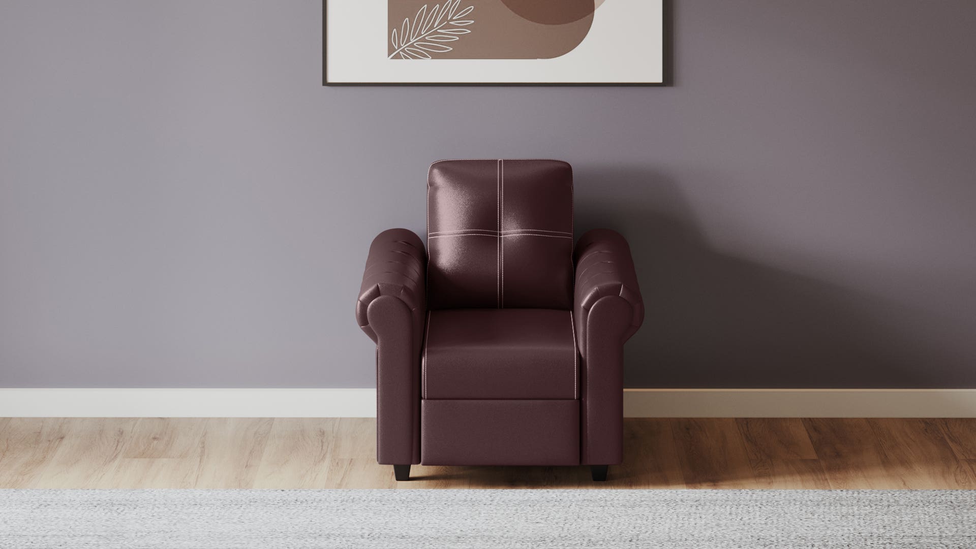 Tycoon Ultra 1 Seater Synthetic Leather Sofa