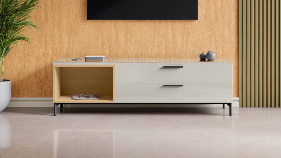 Cinq Engineered Wood Large Media Unit